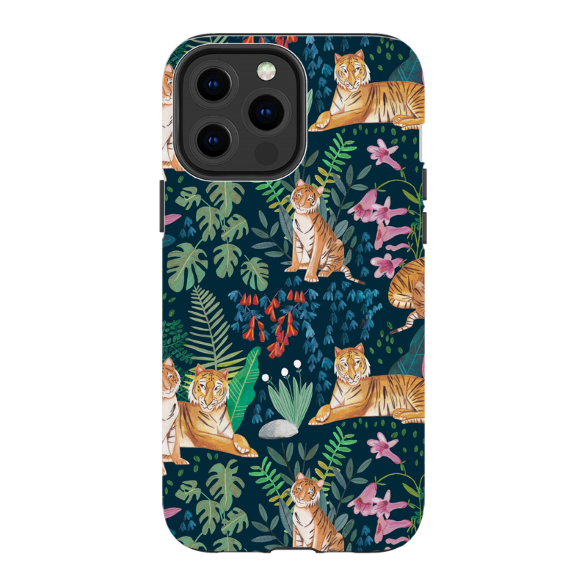 iPhone MagSafe Tough Case -  Tiger Pattern II By Caroline Bonne Muller