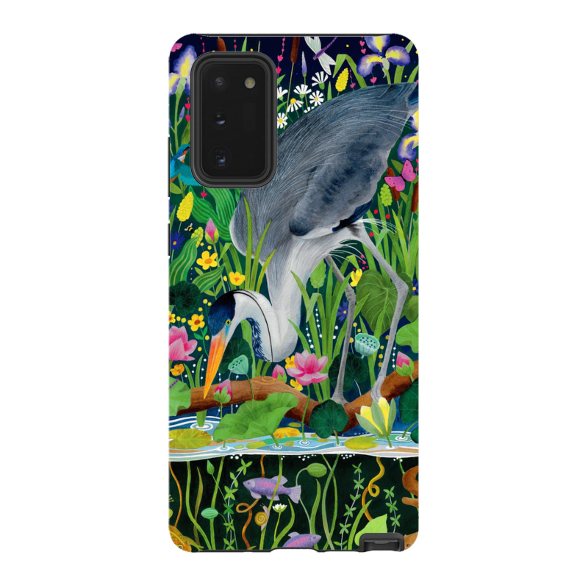 Samsung Tough Case - Heron Fishing By Bex Parkin