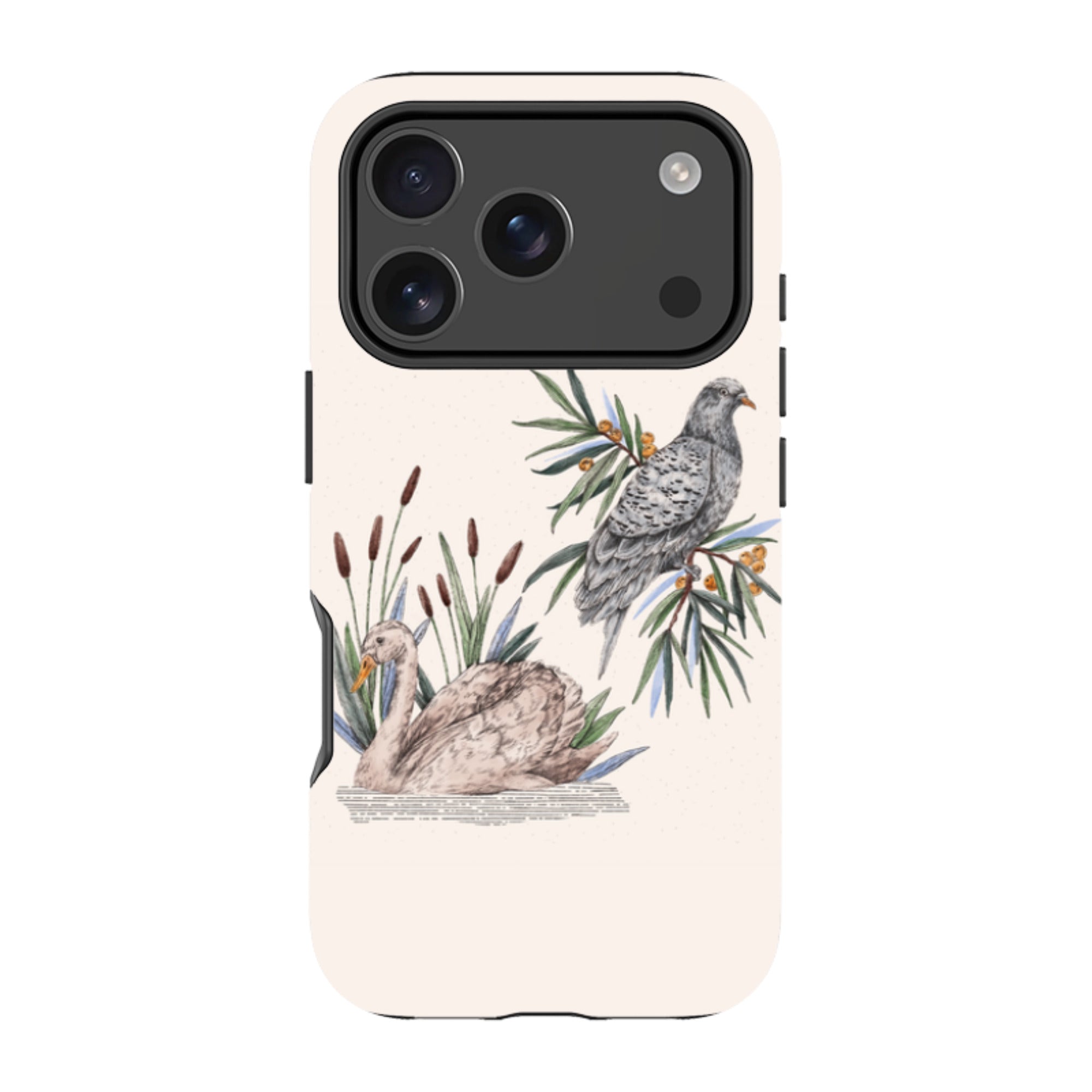 iPhone Tough Case - Swan Pigeon By Jade Mosinski