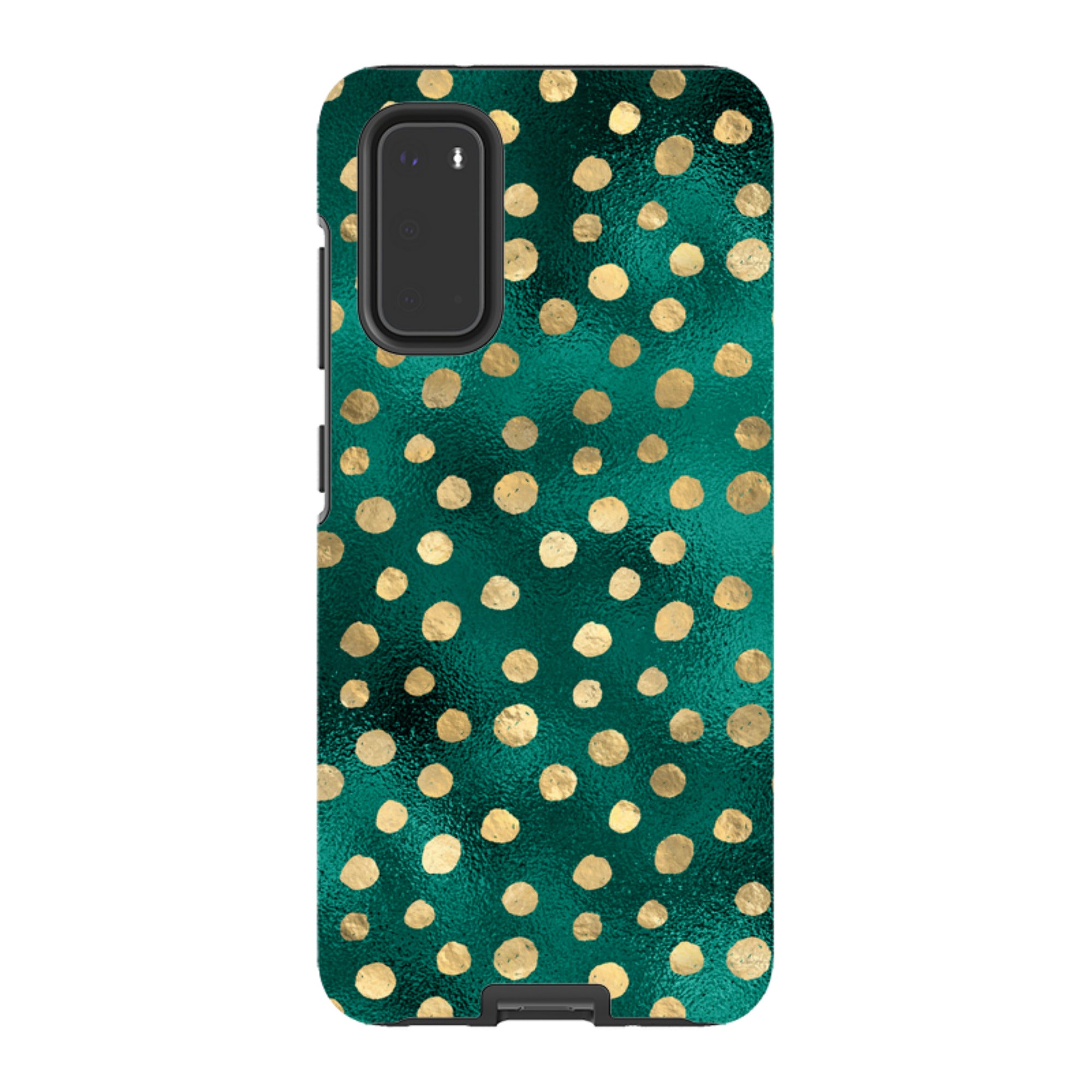 Samsung Tough Case - Forest and Gold Dots
