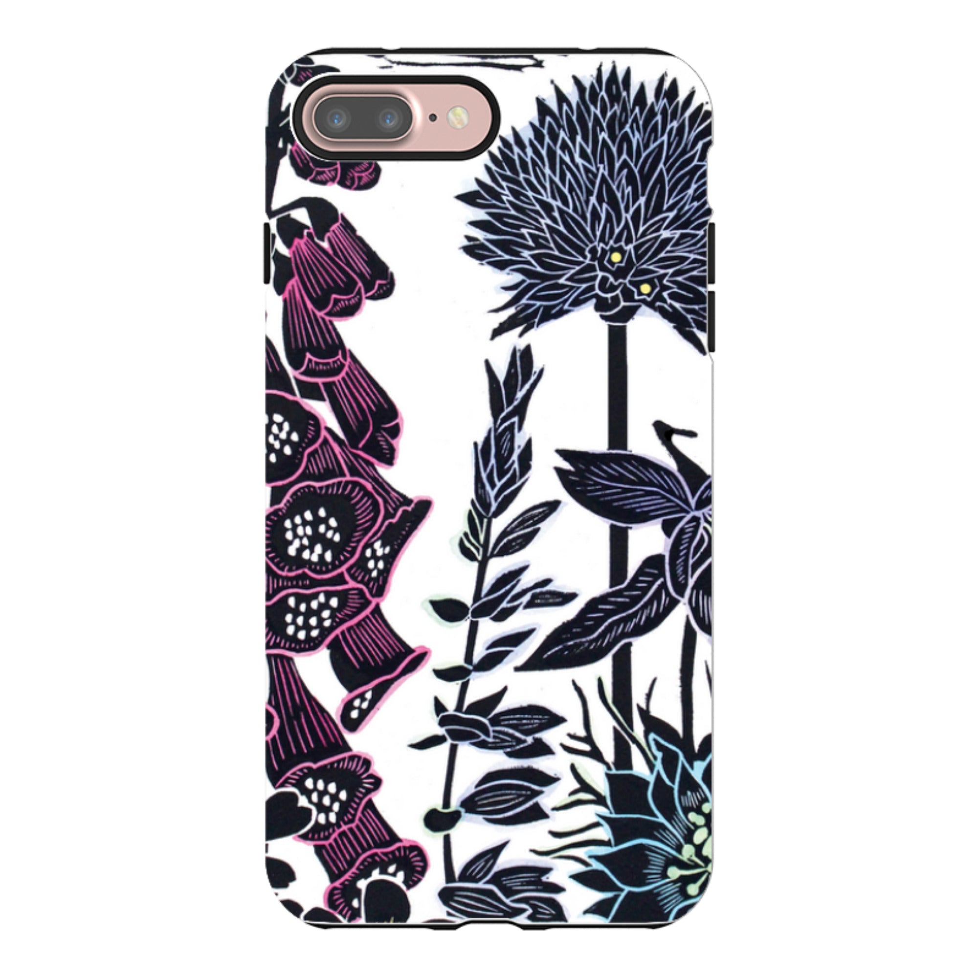 iPhone Tough Case - Foxgloves By Kate Heiss