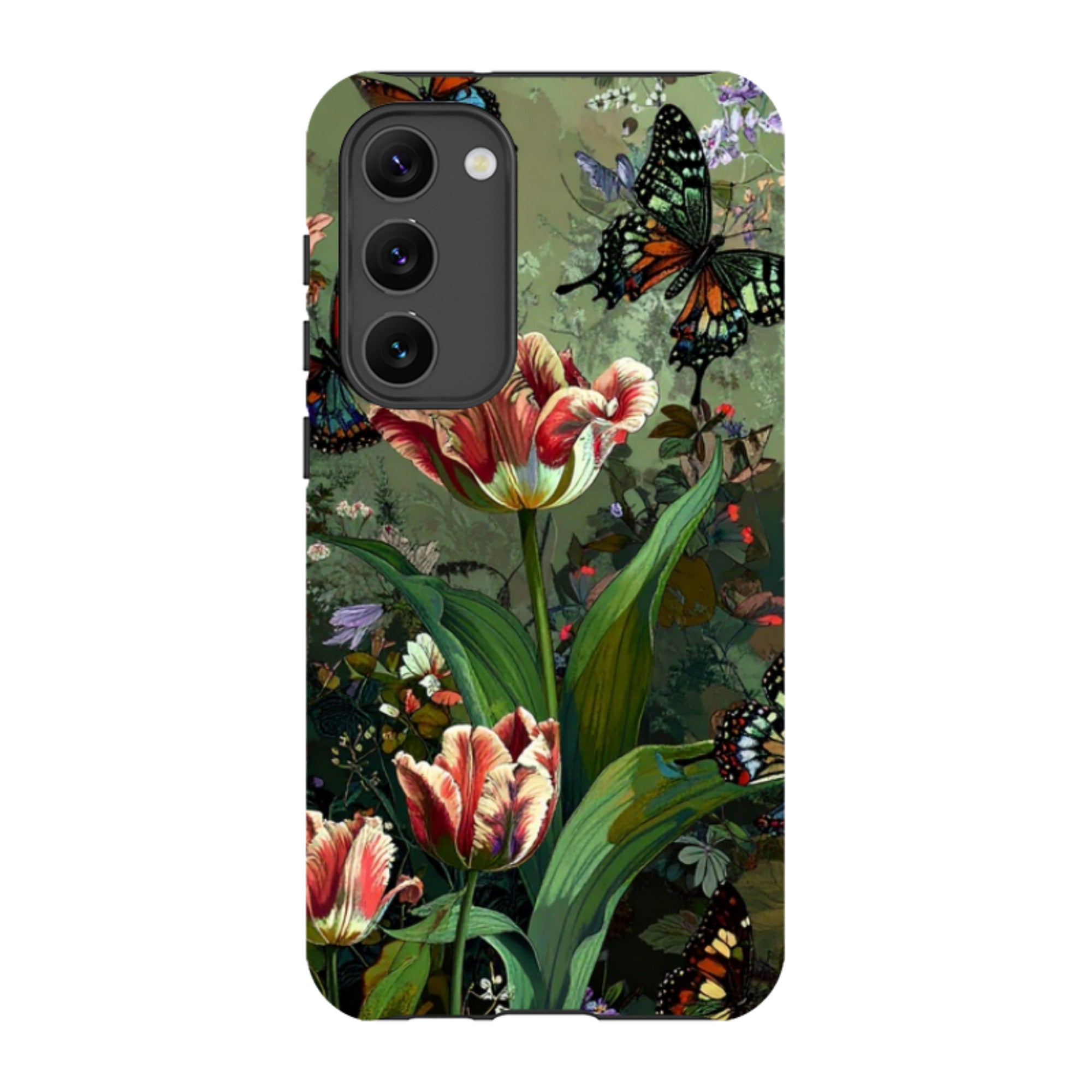 Samsung Tough Case - Green Vyne Butterflies