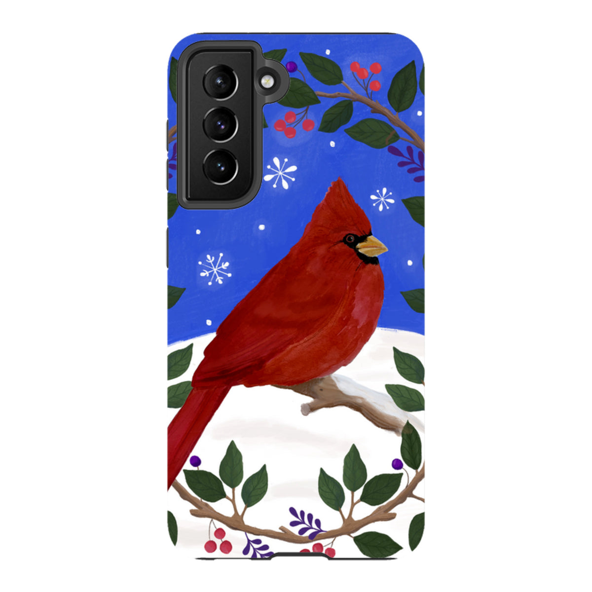 Samsung Tough Case - Cardinal Wreath By Bex Parkin