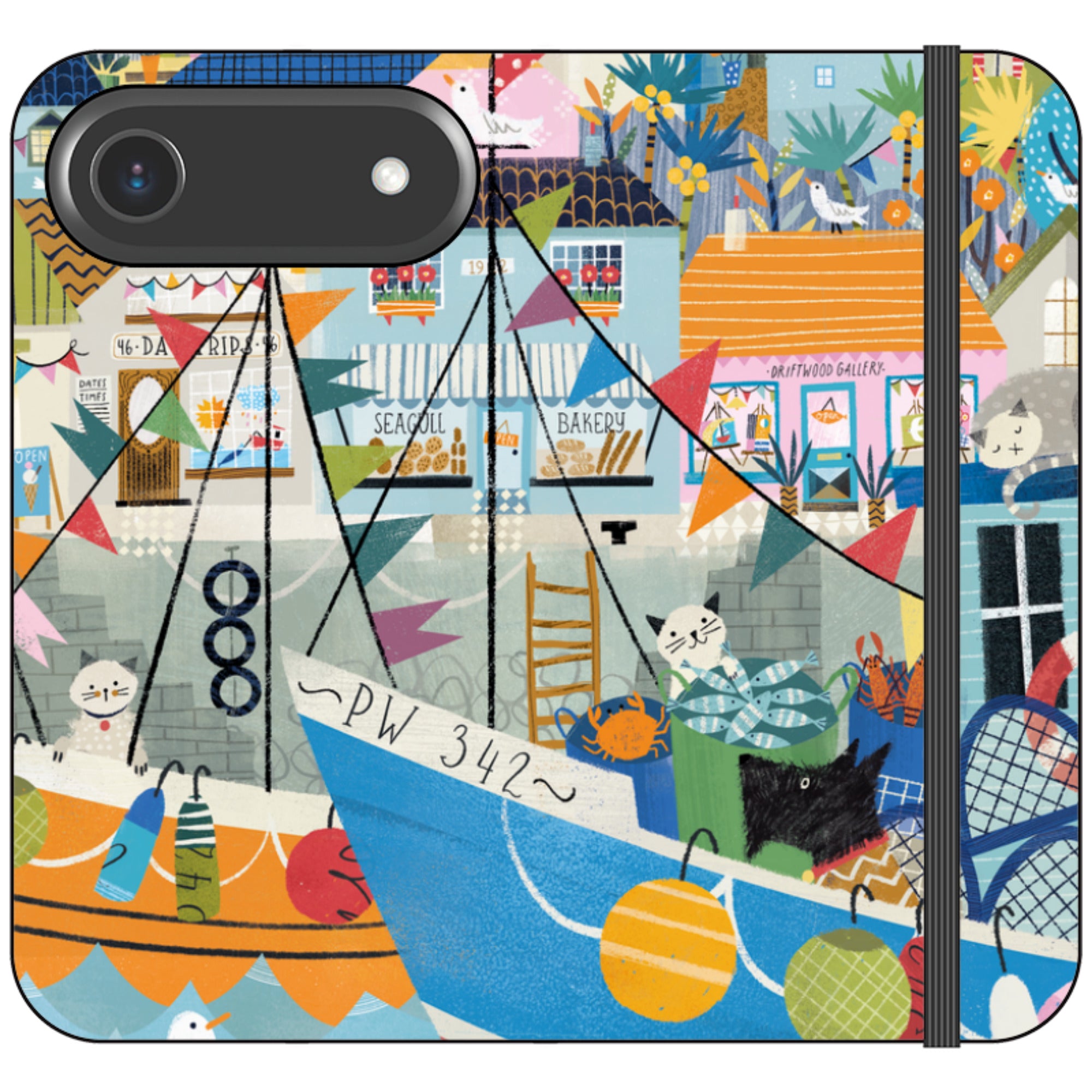 Night Harbour Wallet Case By Ali Brookes