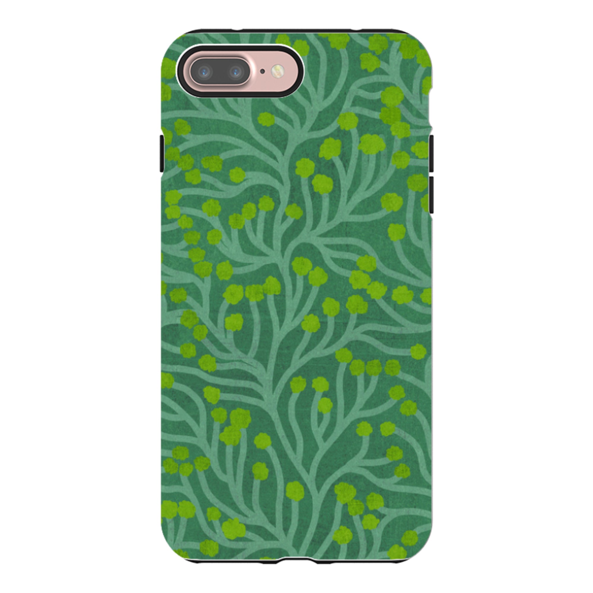 iPhone Tough Case - Vine Green And Teal By Katherine Quinn