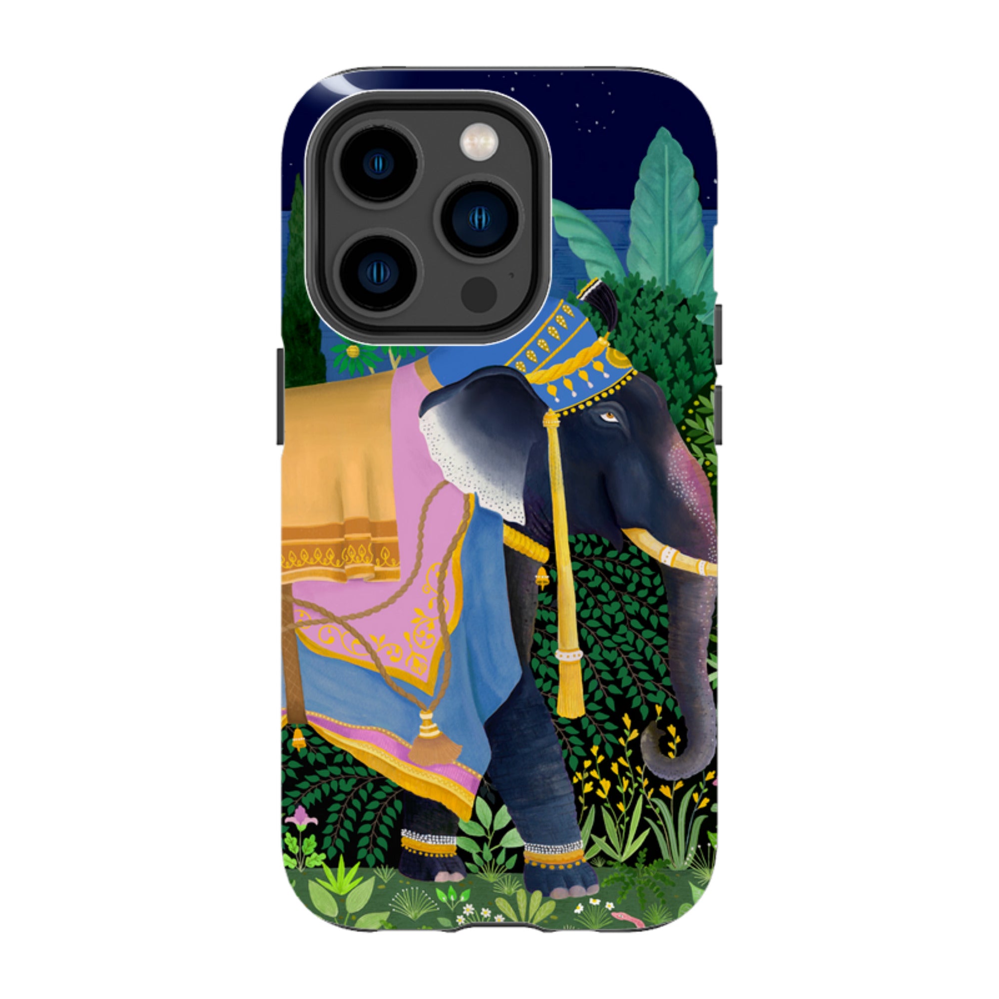 iPhone Tough Case - Indian Elephant By Bex Parkin