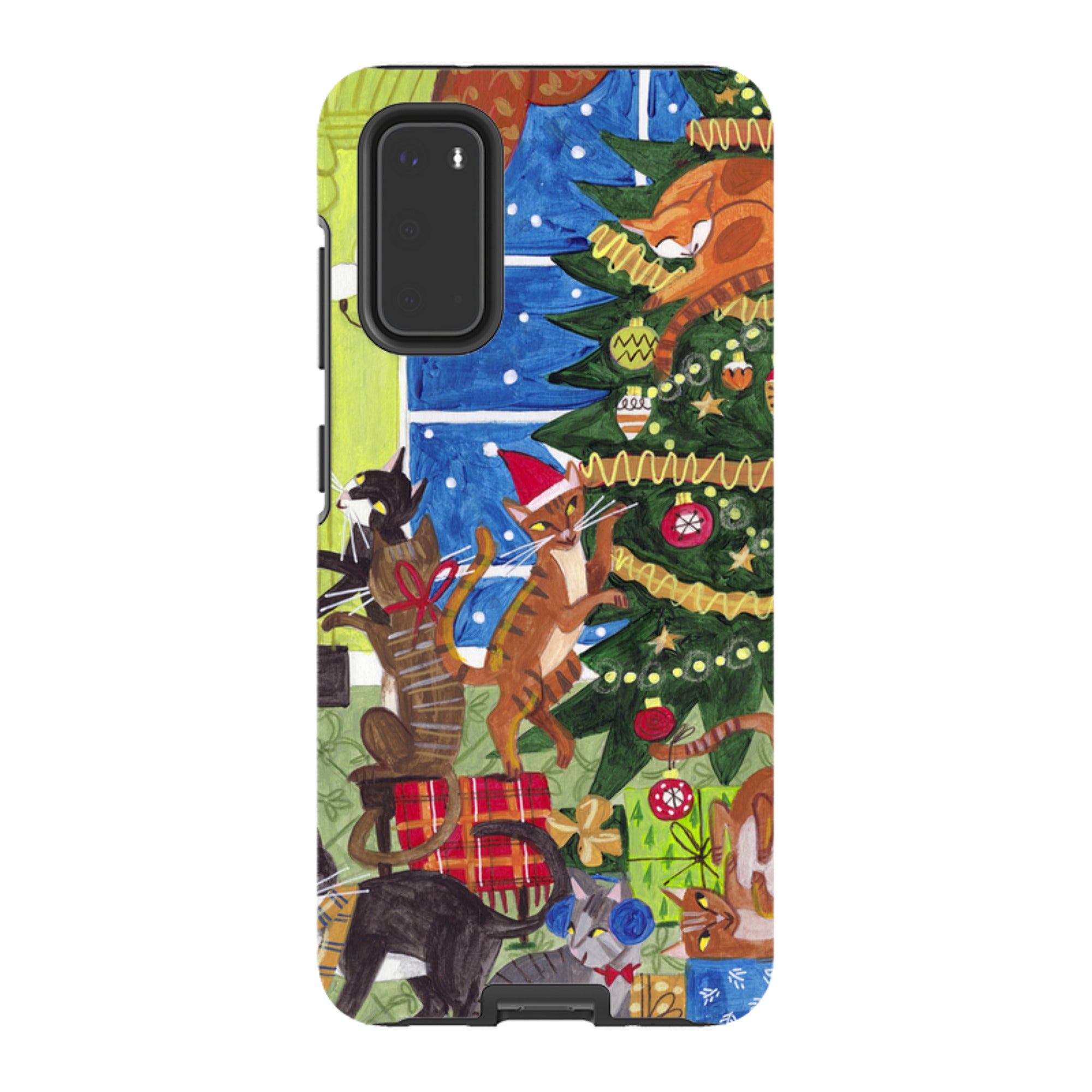 Samsung Tough Case - Christmas cats By Caroline Bonne Muller