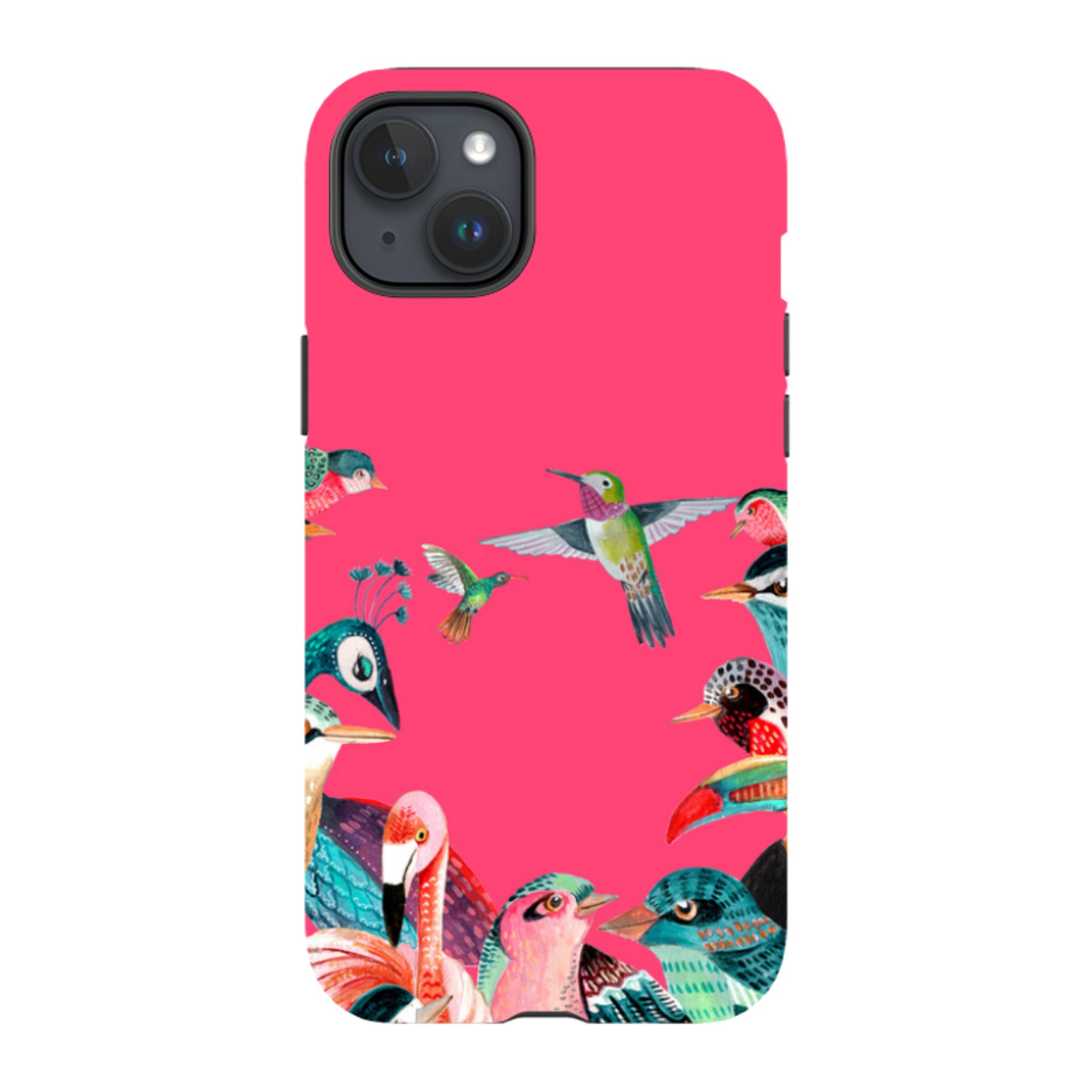 iPhone Tough Case - Pink Birds By Caroline Bonne Muller