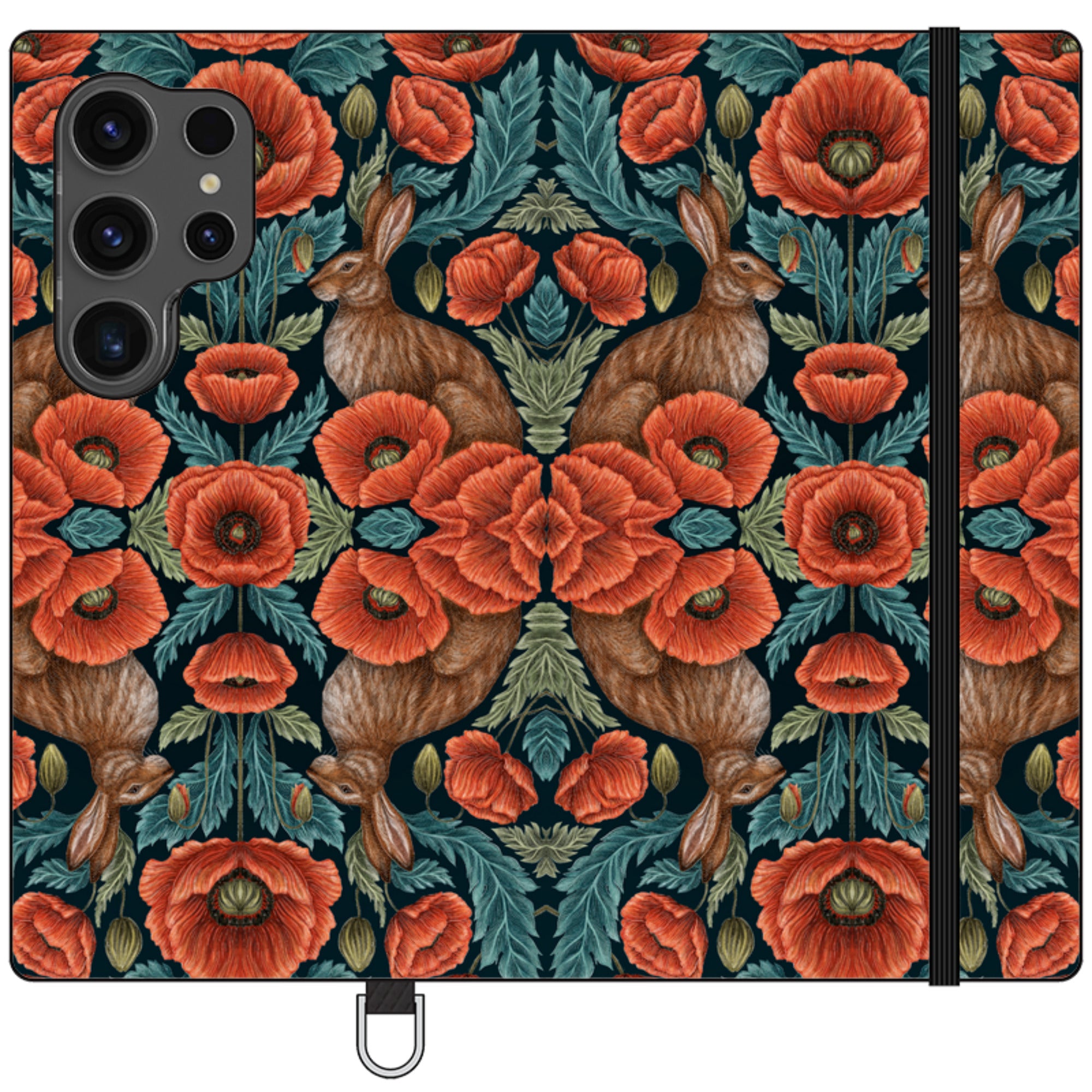 Poppy Red Wallet Case By Catherine Rowe
