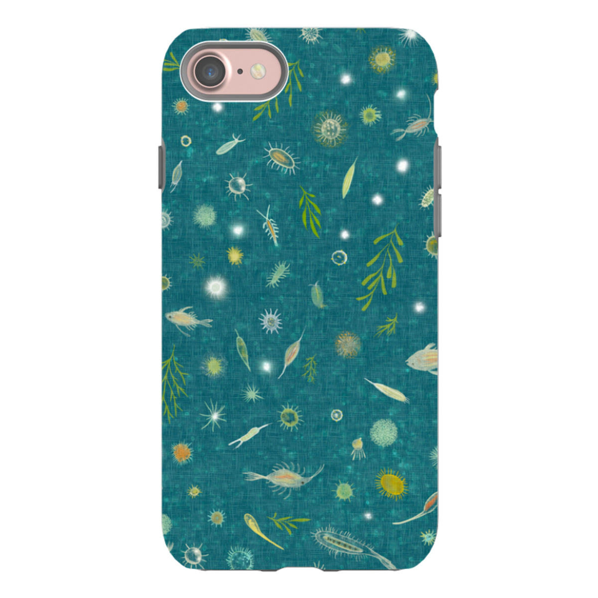 iPhone Tough Case - Plankton Light - Steel Blue By Katherine Quinn