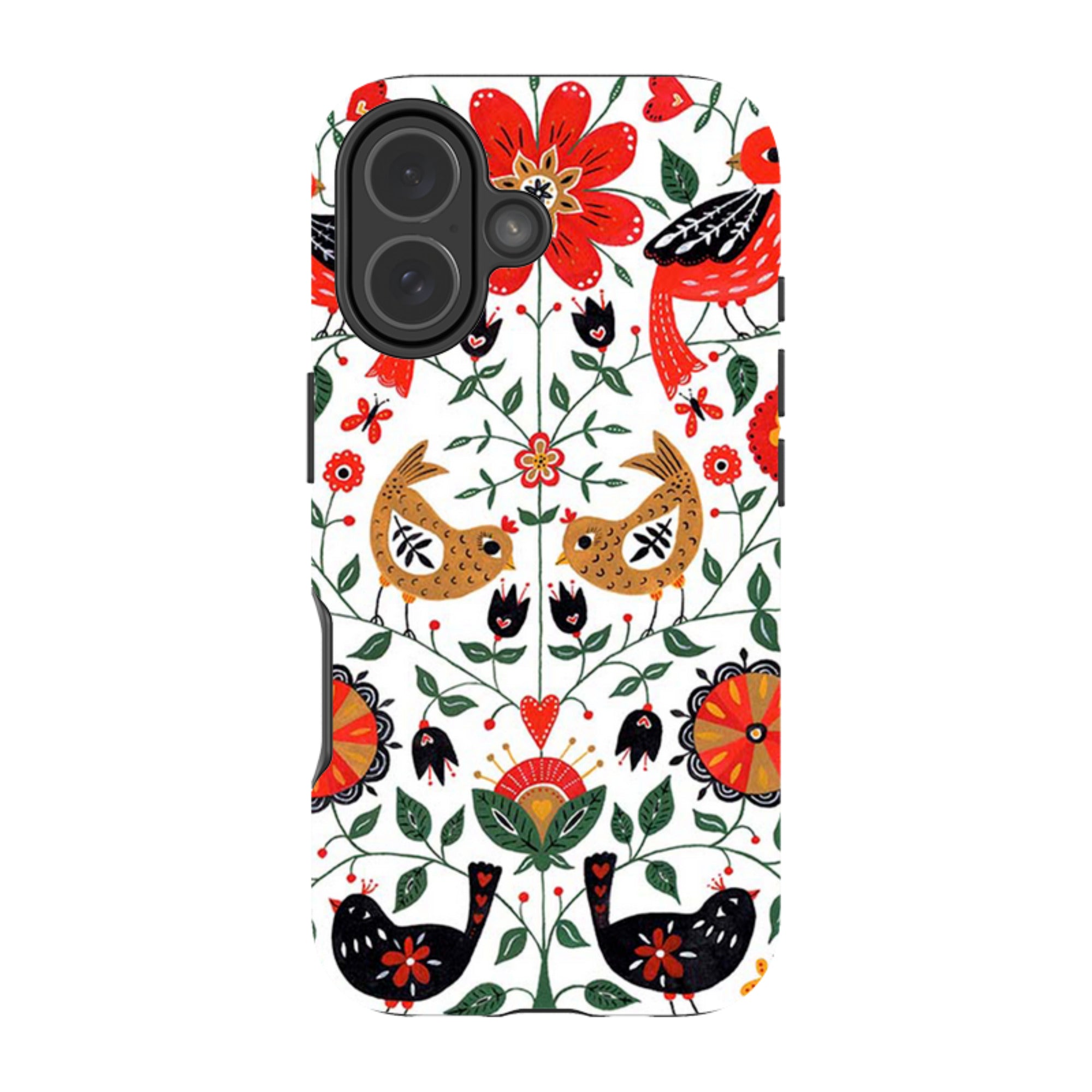 iPhone MagSafe Tough Case -  Birds and Florals By Suzy Taylor