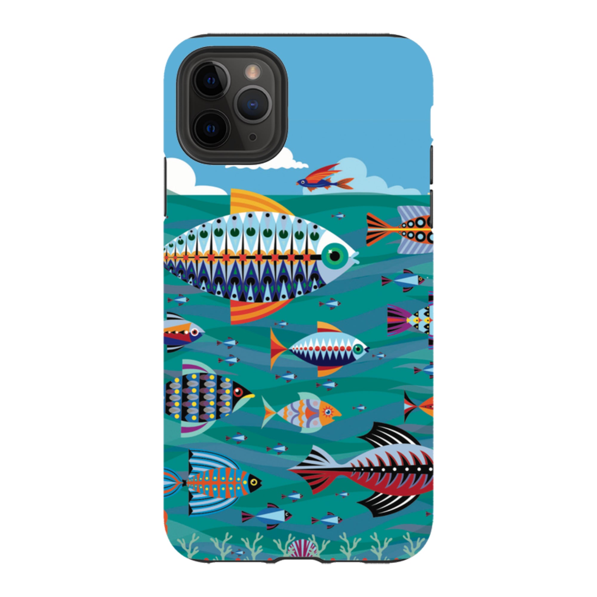 iPhone Tough Case - Fish By Patternistas