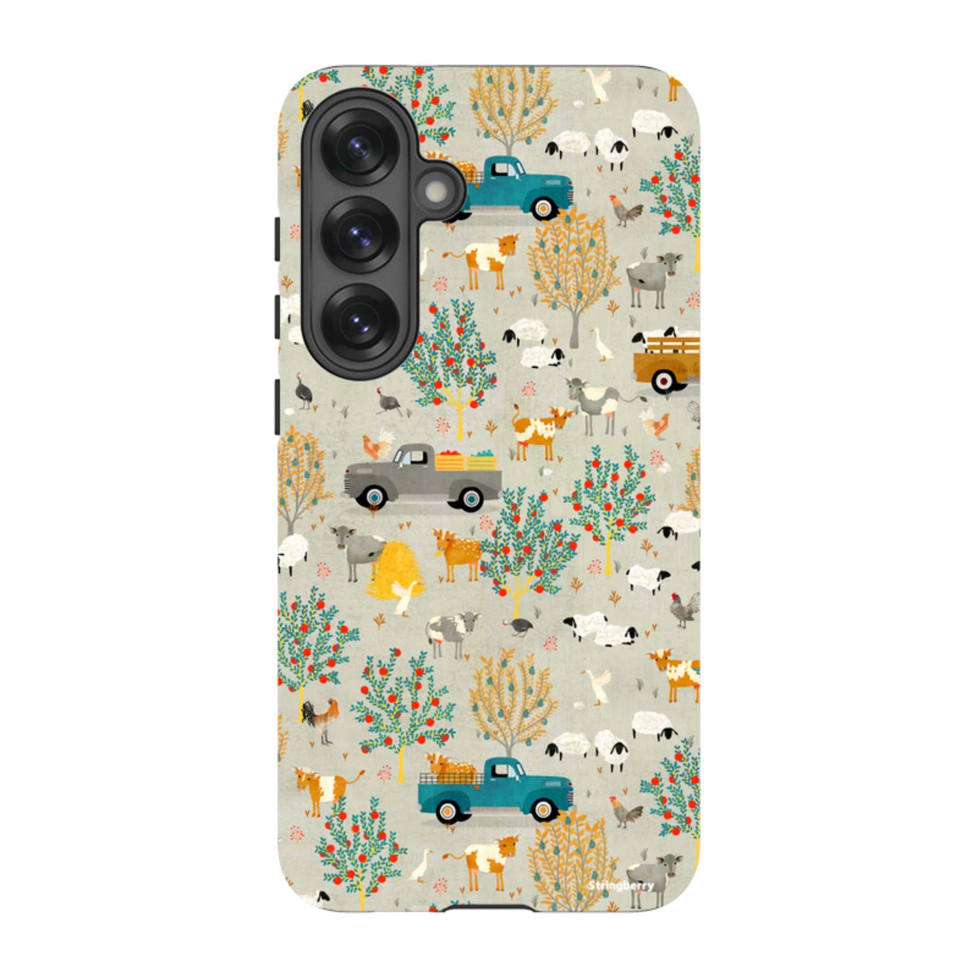 Samsung Tough Case - Farm Life Grey By Katherine Quinn