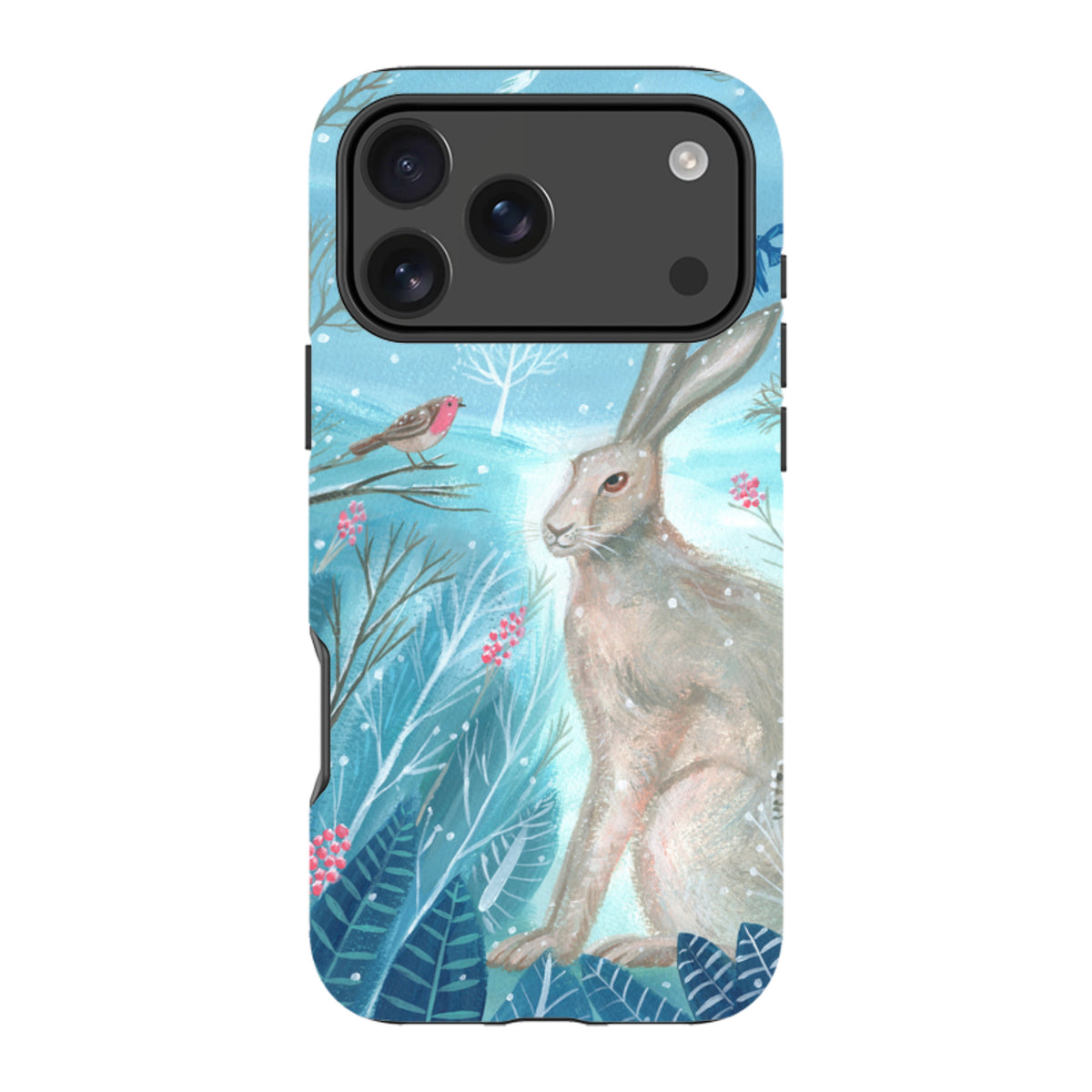iPhone Tough Case - Winter Hare By Mary Stubberfield
