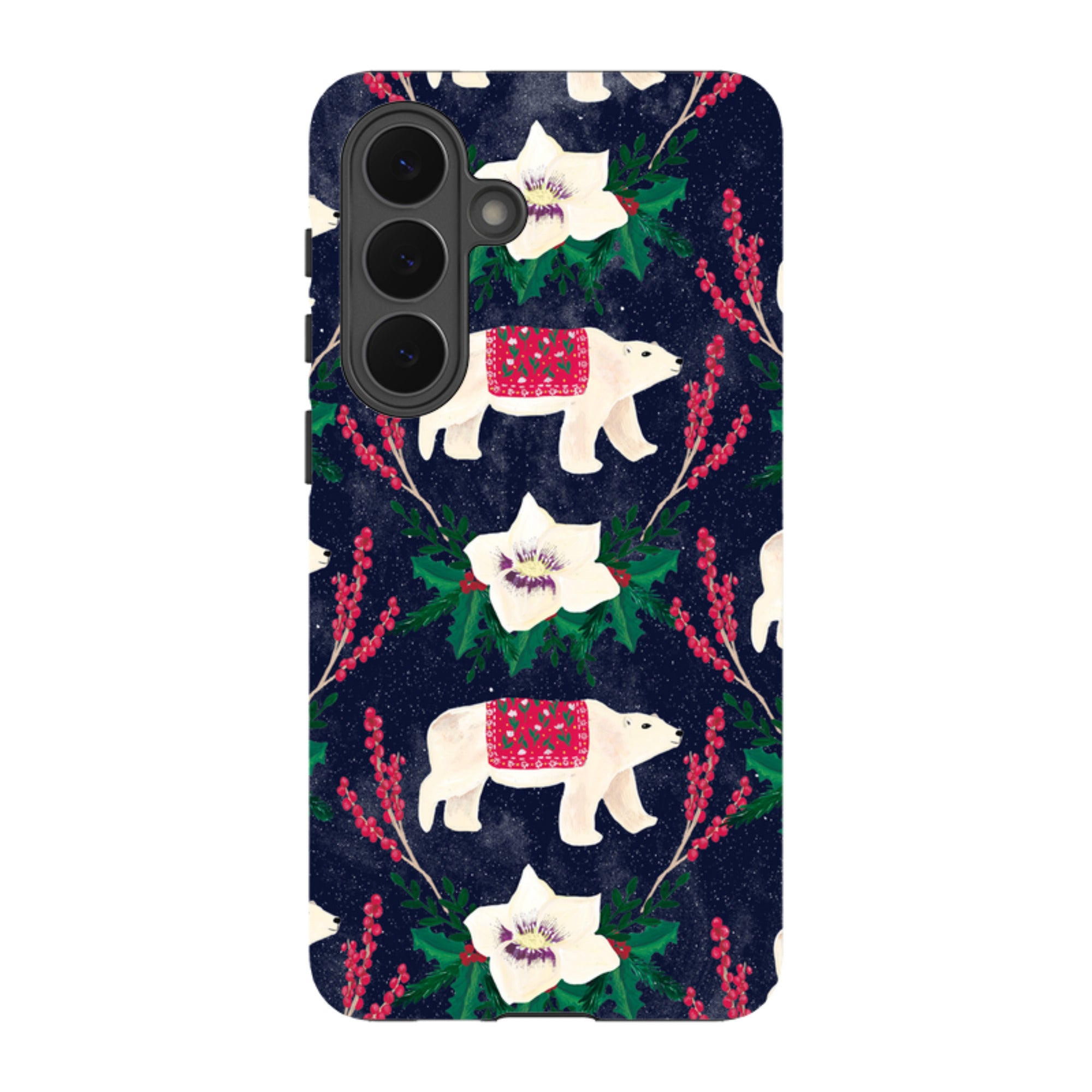 Samsung Tough Case - Midnight Polar Bears By Abby Jacobs
