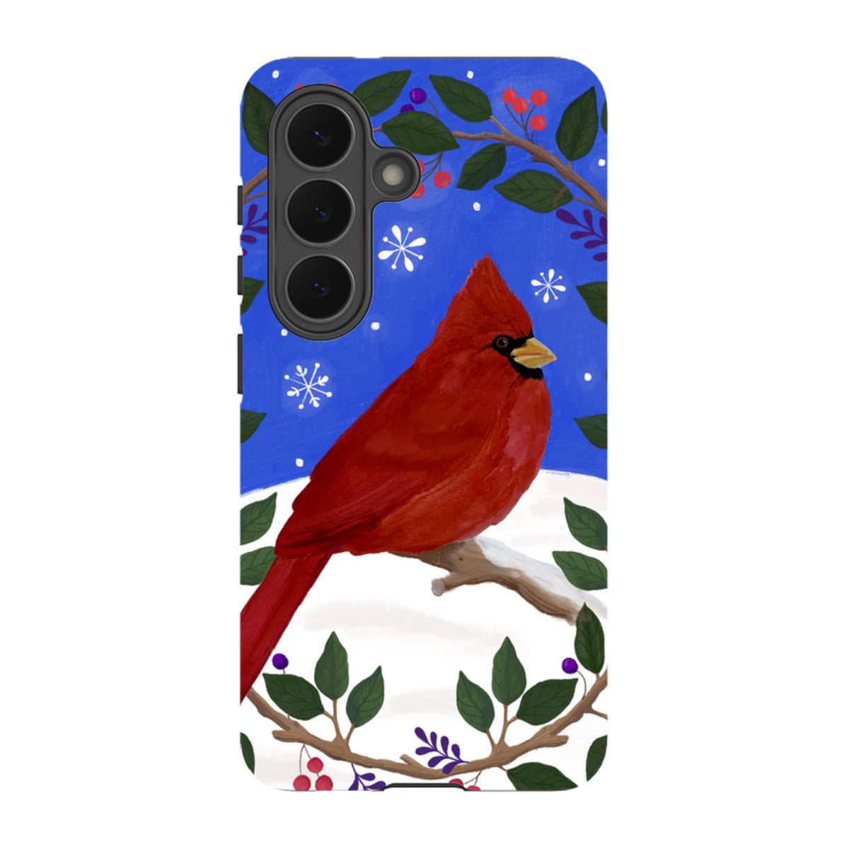 Samsung Tough Case - Cardinal Wreath By Bex Parkin