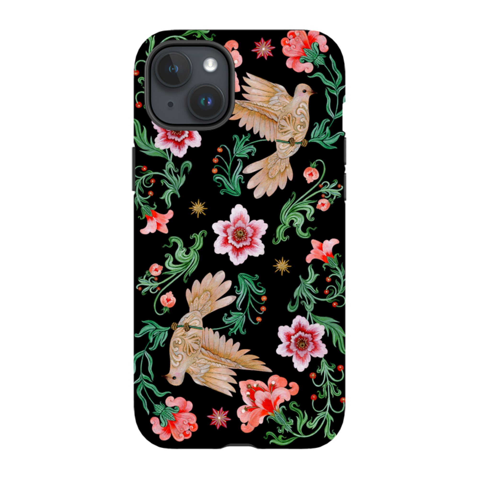 iPhone Tough  Case - Two Turtle Doves By Maria Matos