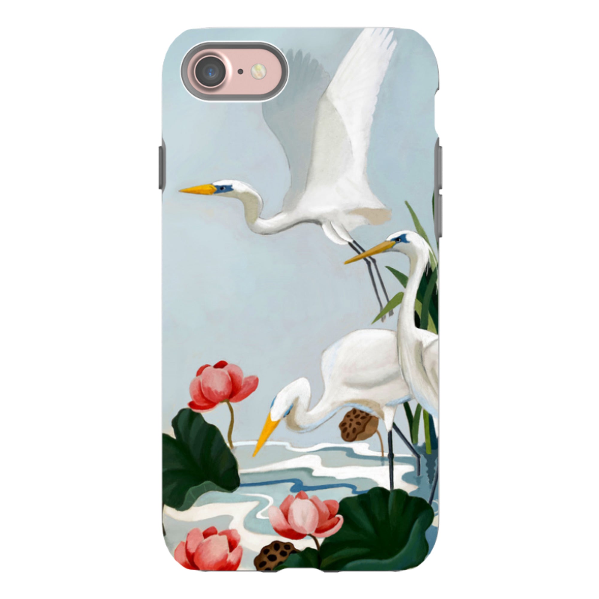 iPhone Tough Case - Egrets And Lillie's By Bex Parkin