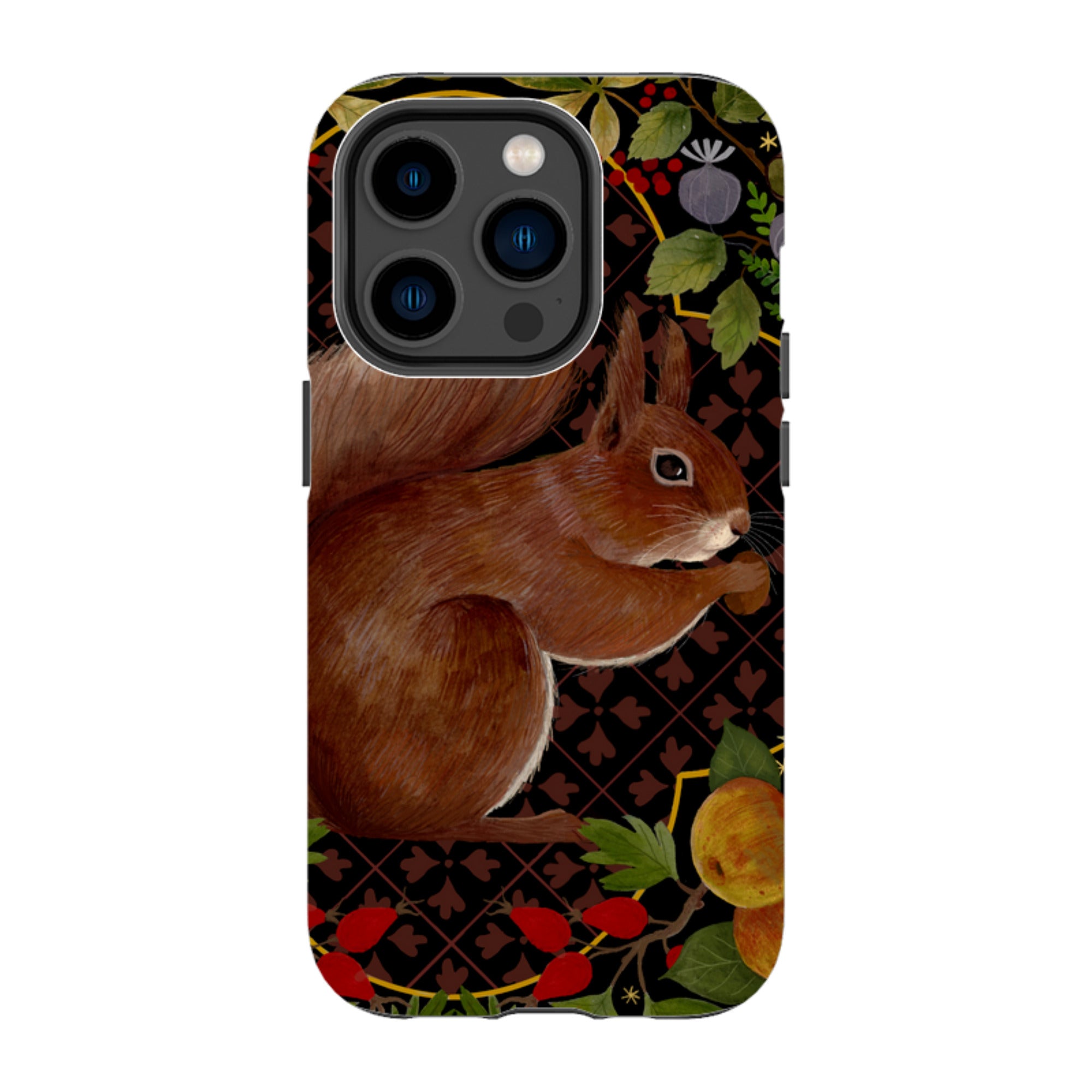 iPhone Tough Case - Squirrel Border By Bex Parkin