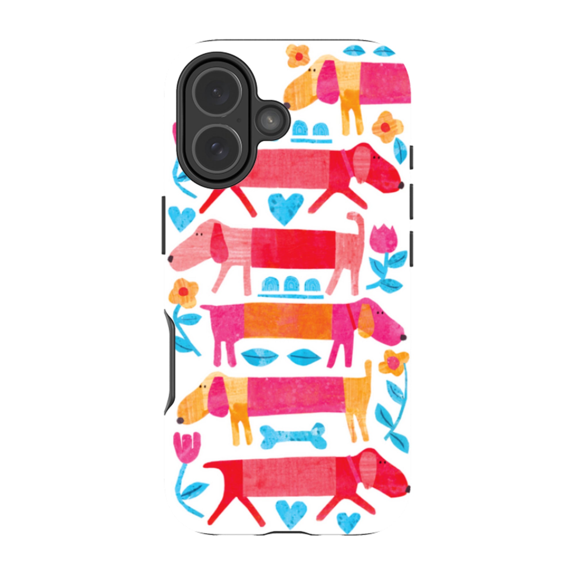 iPhone Tough Case - Sausage Dog By Tracey English