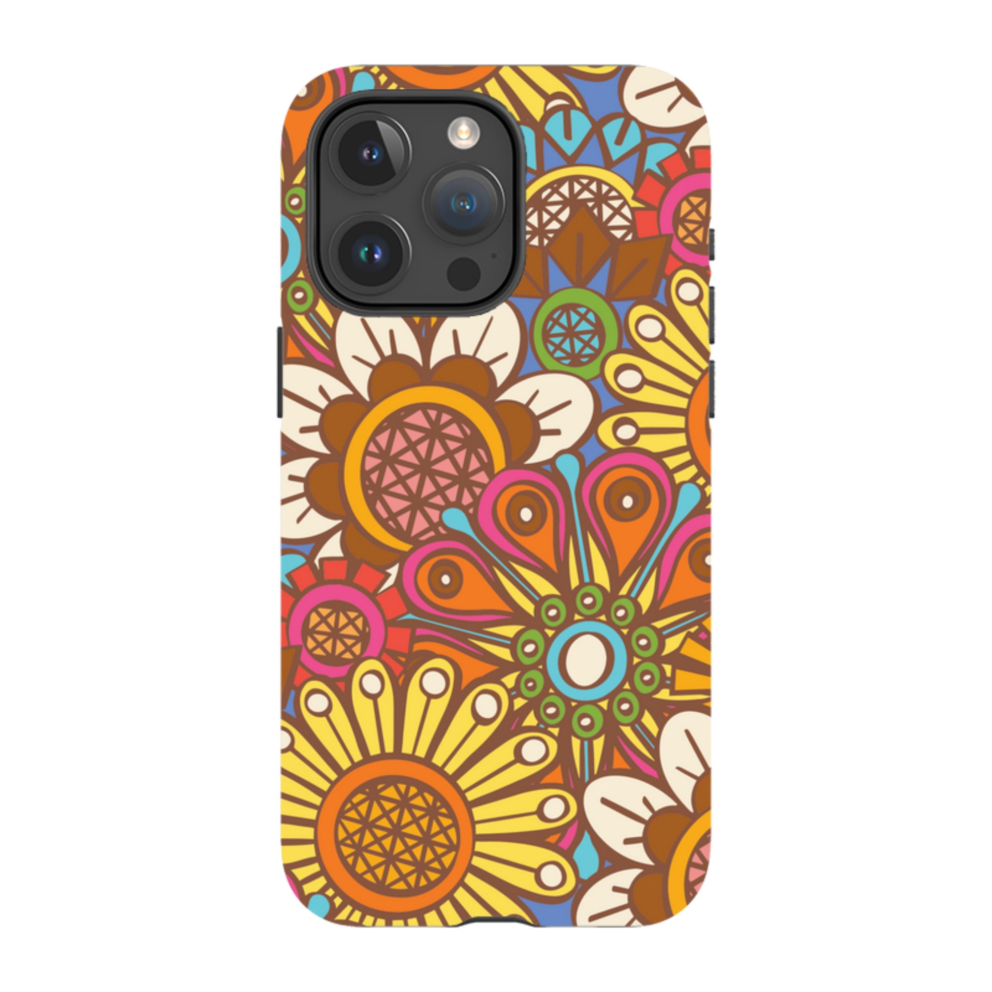 iPhone MagSafe Tough Case - Retro Posy Brights By Amelia Bowman