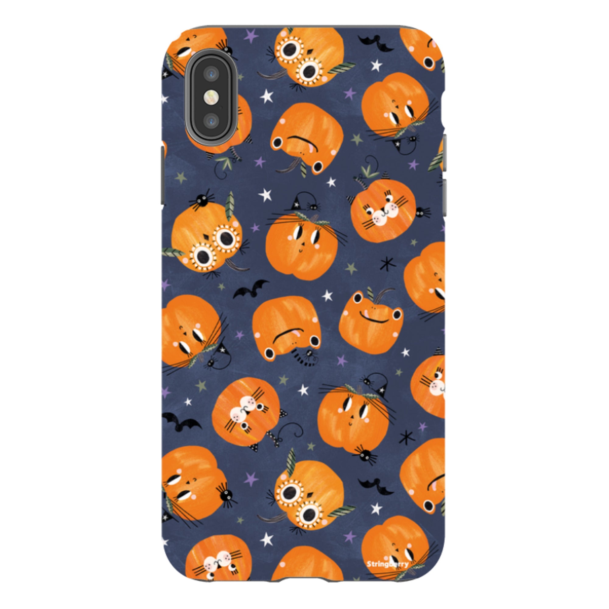 iPhone Tough Case - Halloween Pumpkin Dark By Ali Brookes