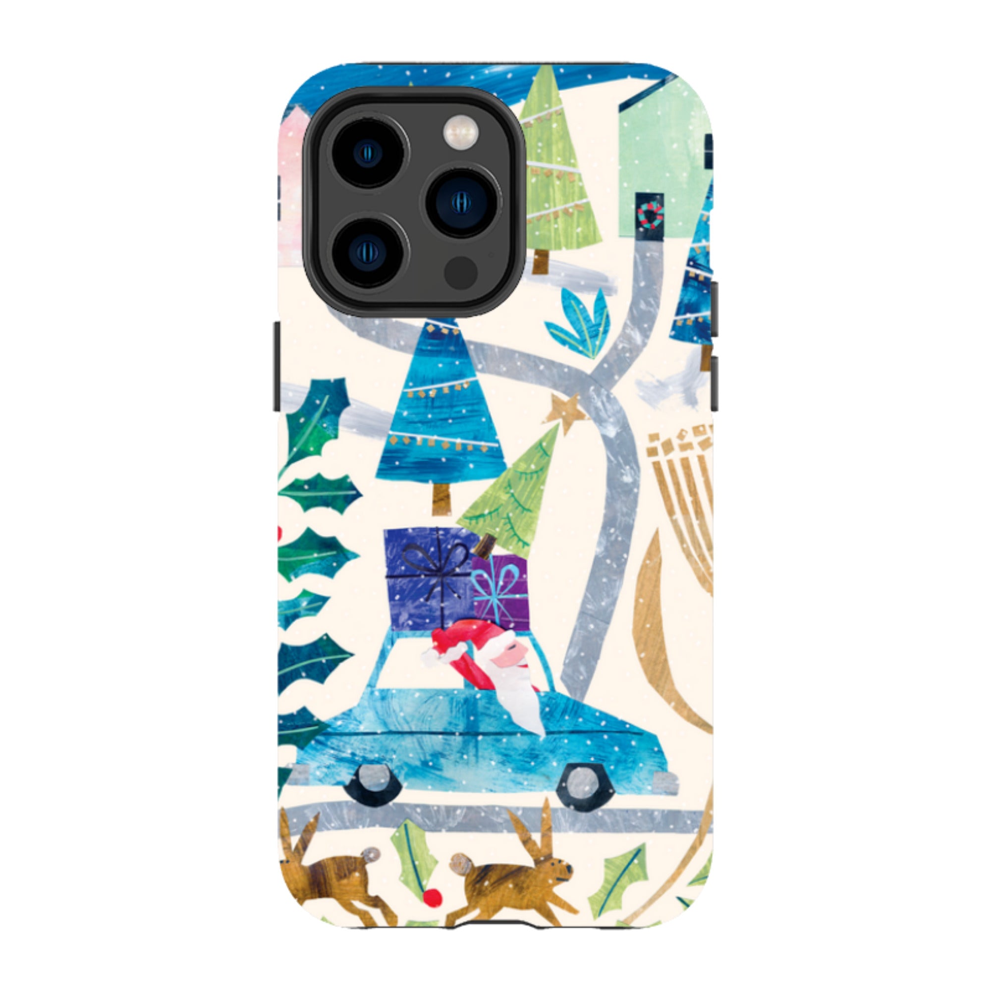 iPhone Tough Case - Santa Driving Home By Tracey English
