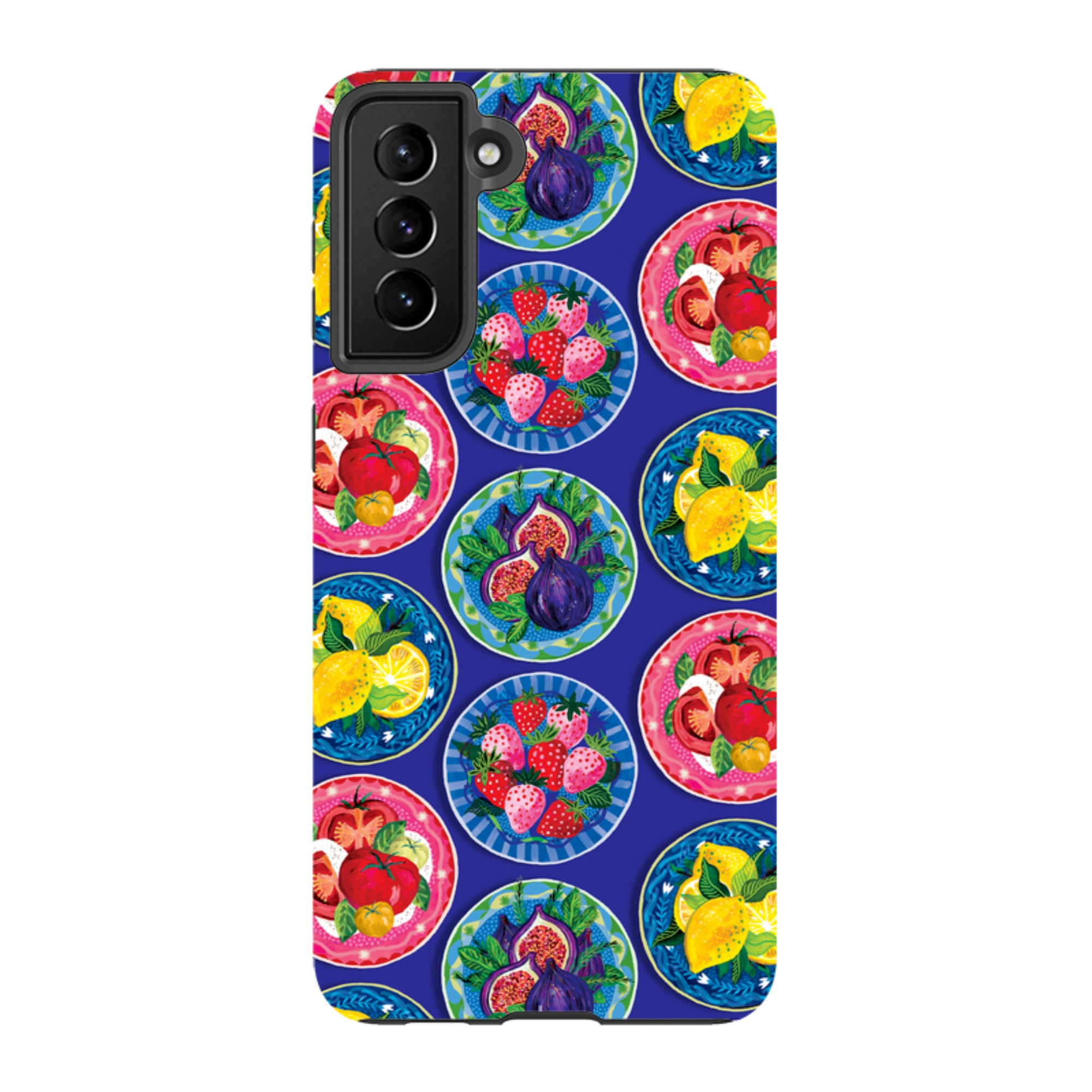 Samsung Tough  Case - Summer Plates Blue By Emma Frances Grant