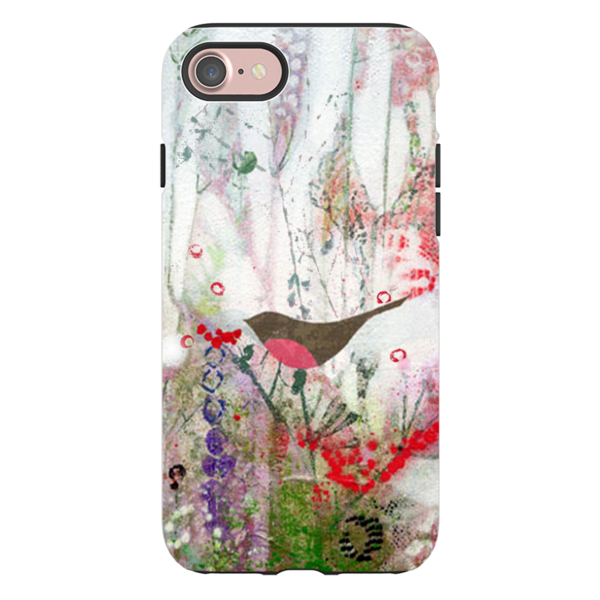 iPhone Tough Case - Robin And Berries By Tiffany Lynch