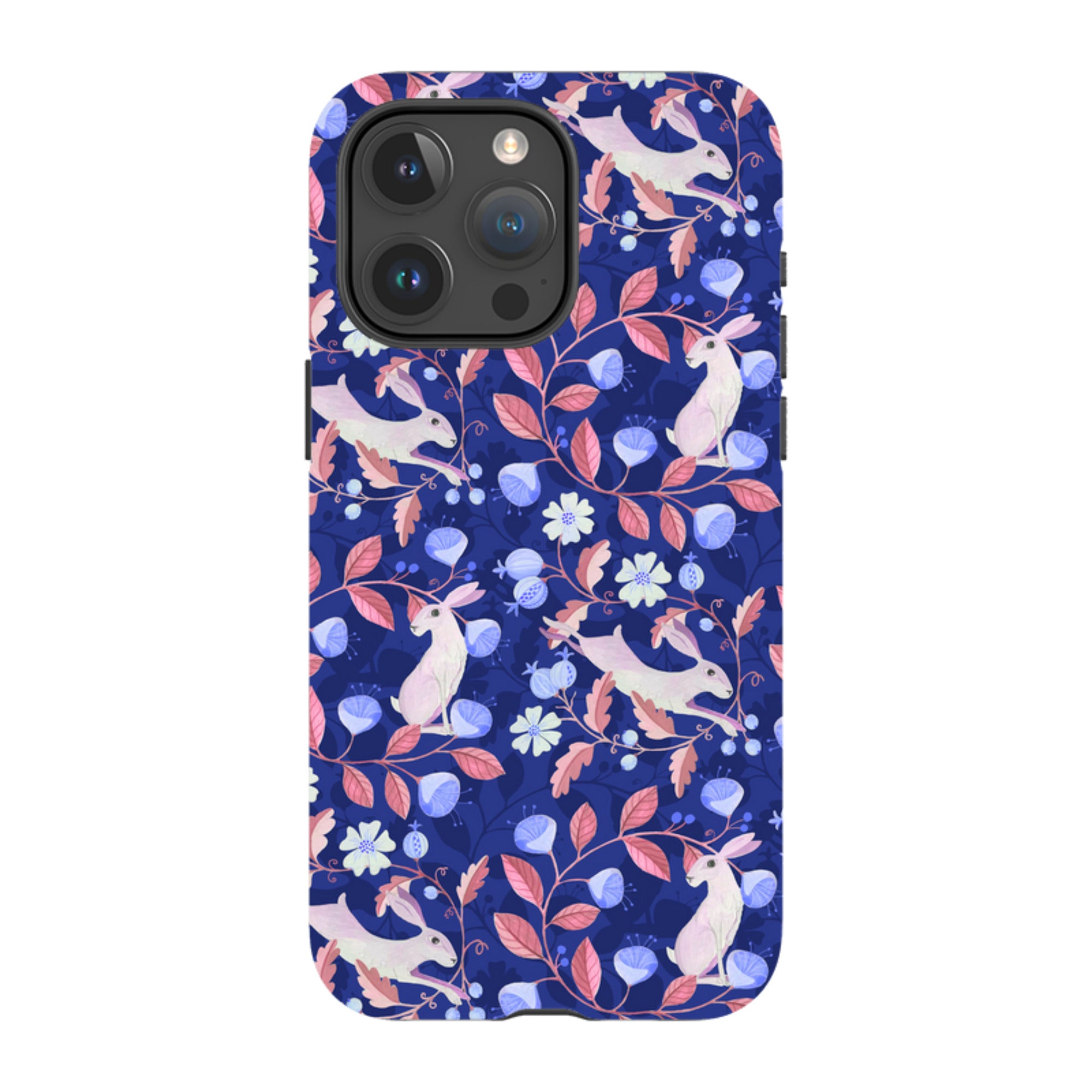 iPhone Tough Case - Hare Pattern By Bex Parkin