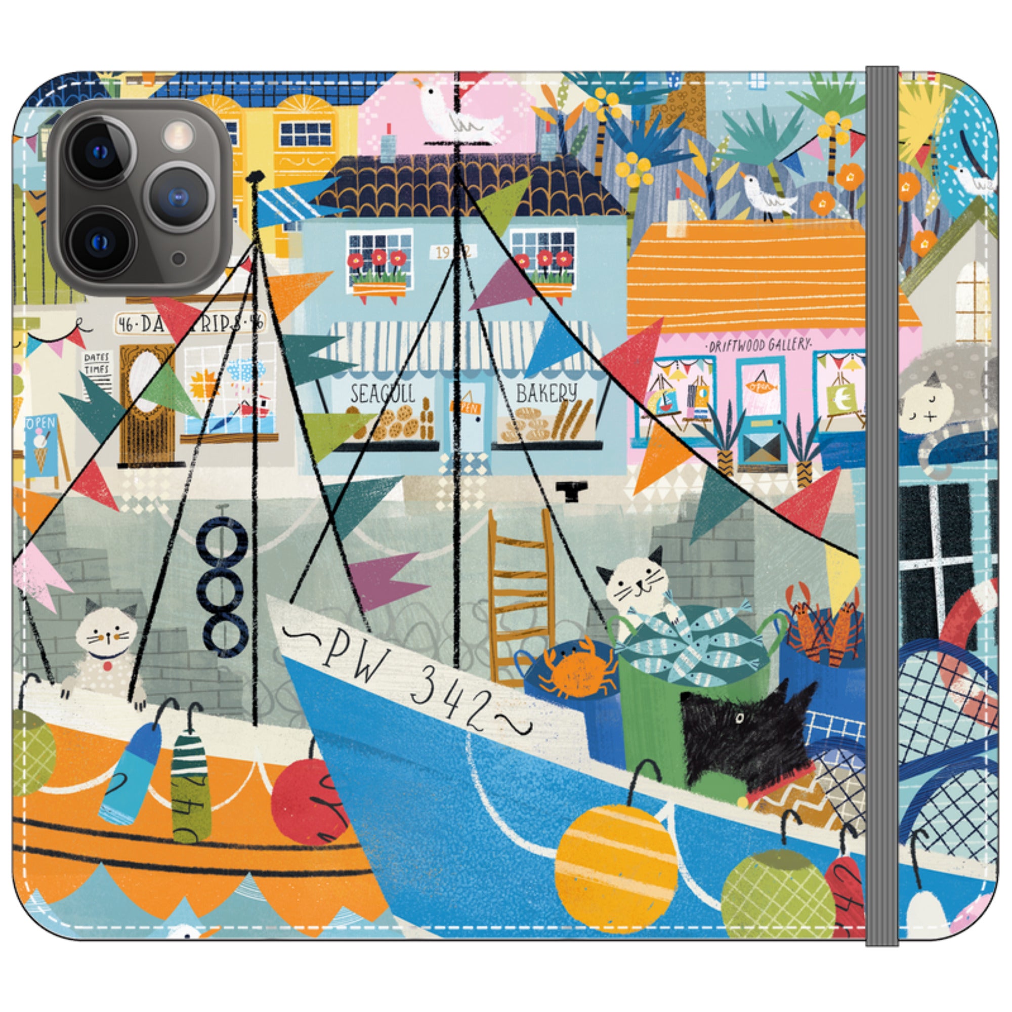 Night Harbour Wallet Case By Ali Brookes