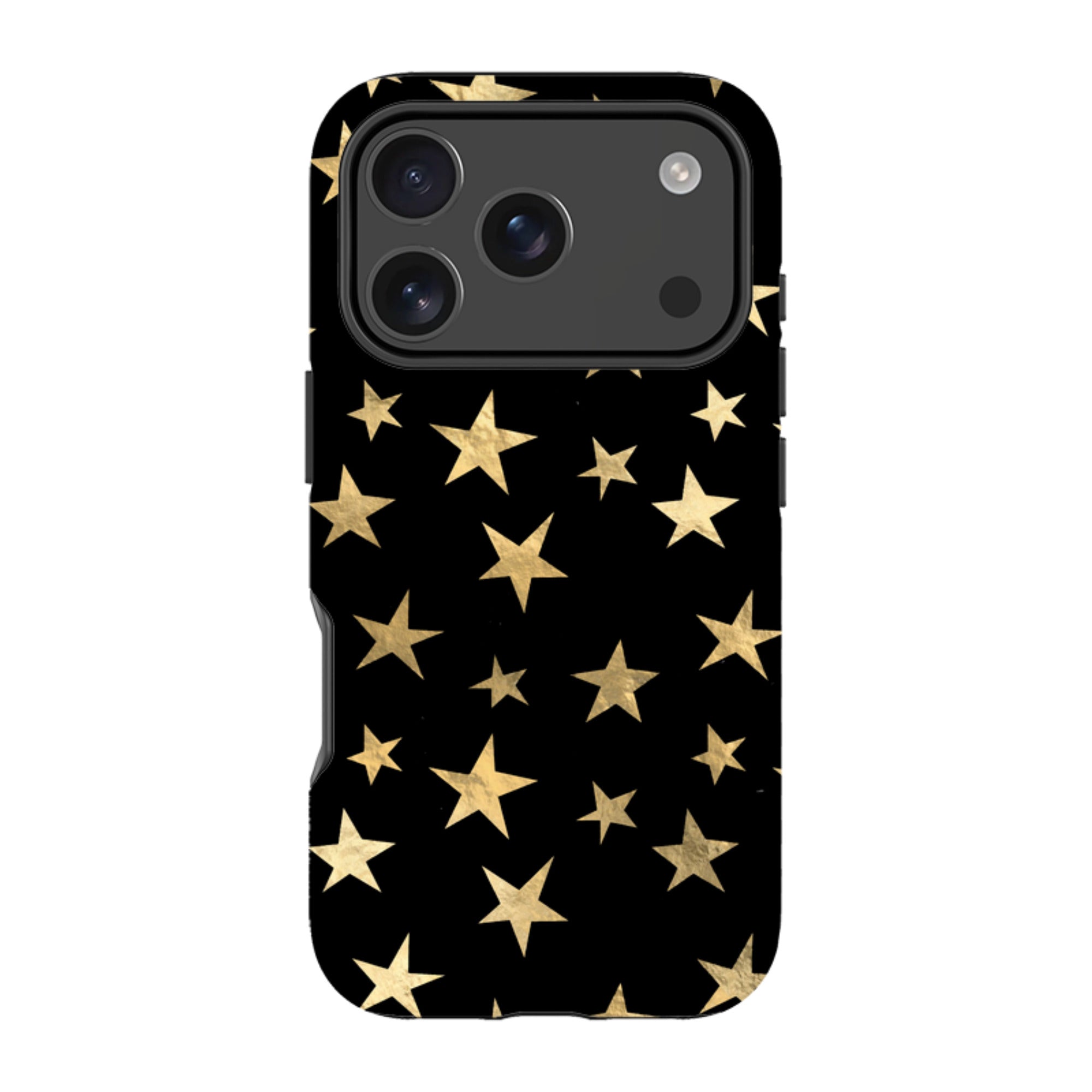 iPhone MagSafe Tough Case - Black and Gold Stars