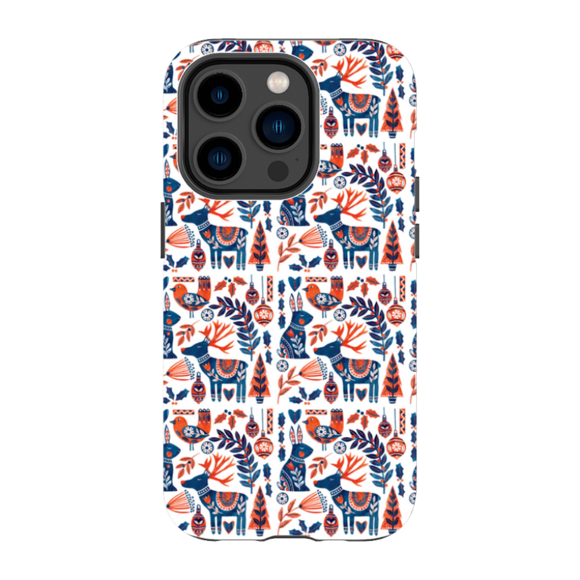 iPhone Tough Case - Scandi Animals By Tracey English