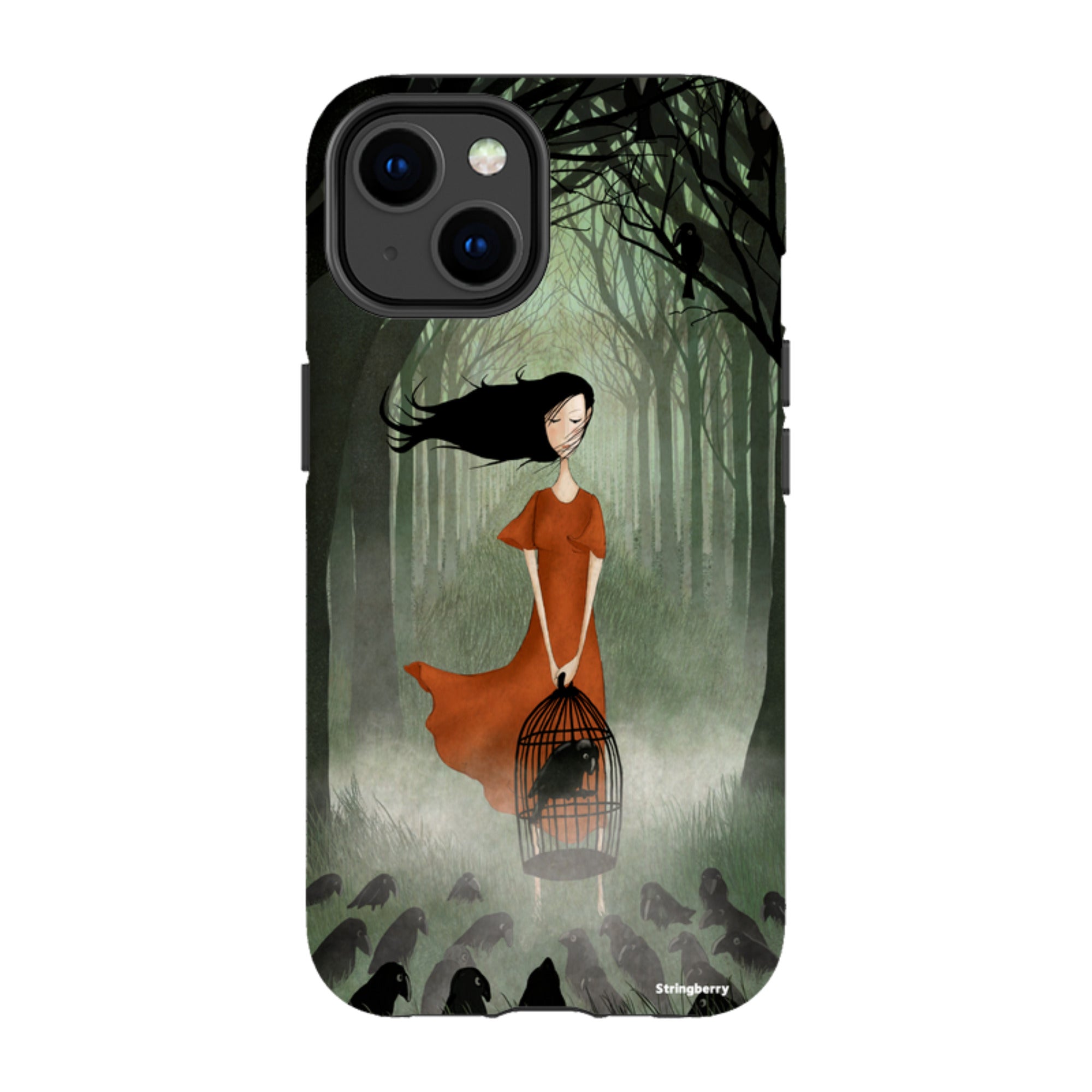 iPhone Tough Case - The Raven Girl By Maja Lindberg