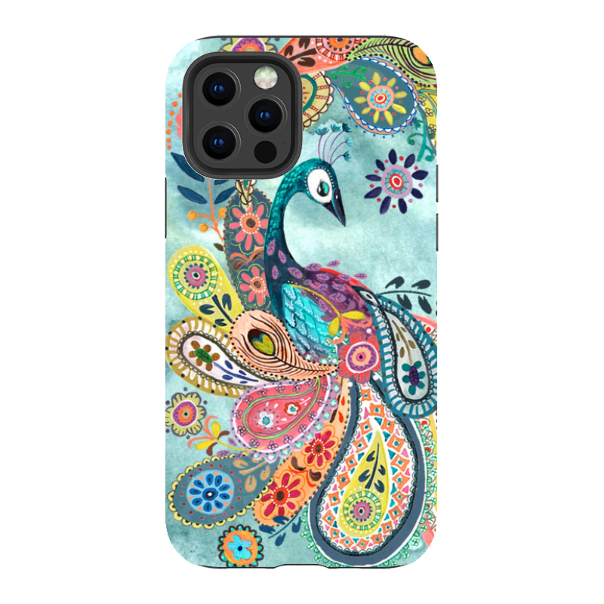 iPhone Tough Case - Peacock Dreams By Caroline Bonne Muller