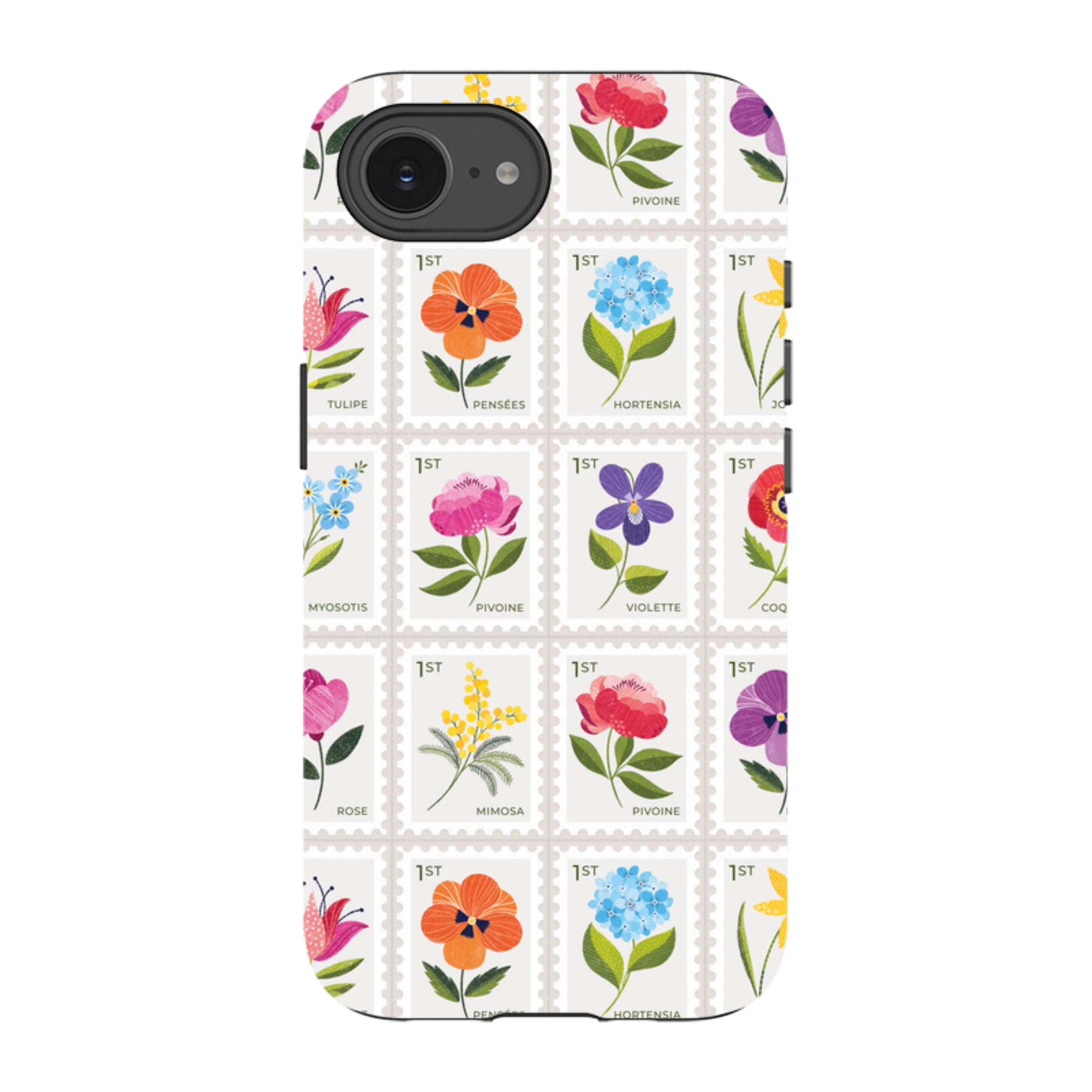 iPhone Tough Case - Floral Postage Stamps By Ali Brookes