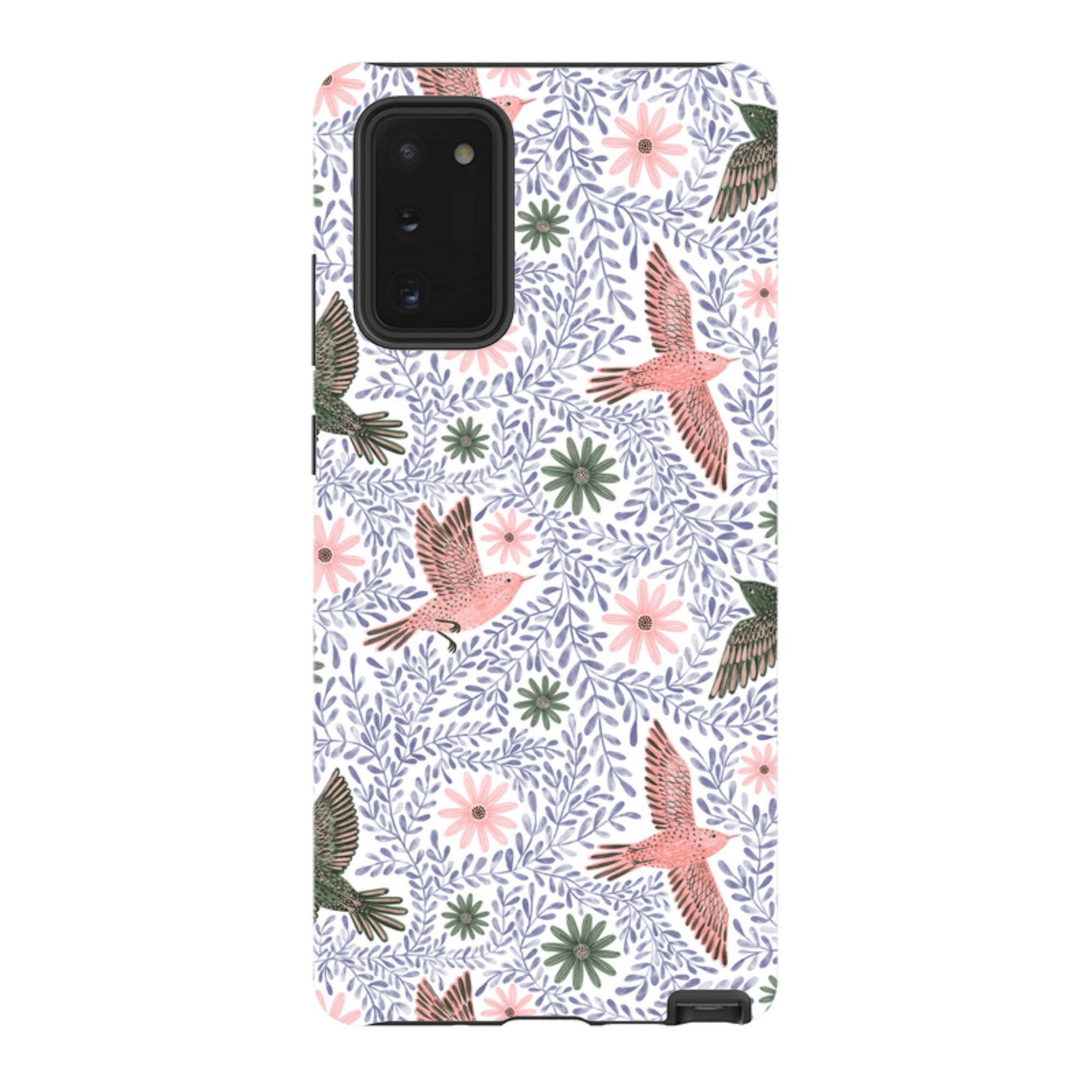 Samsung Tough Case - Bird Pattern Blue By Lee Foster Wilson