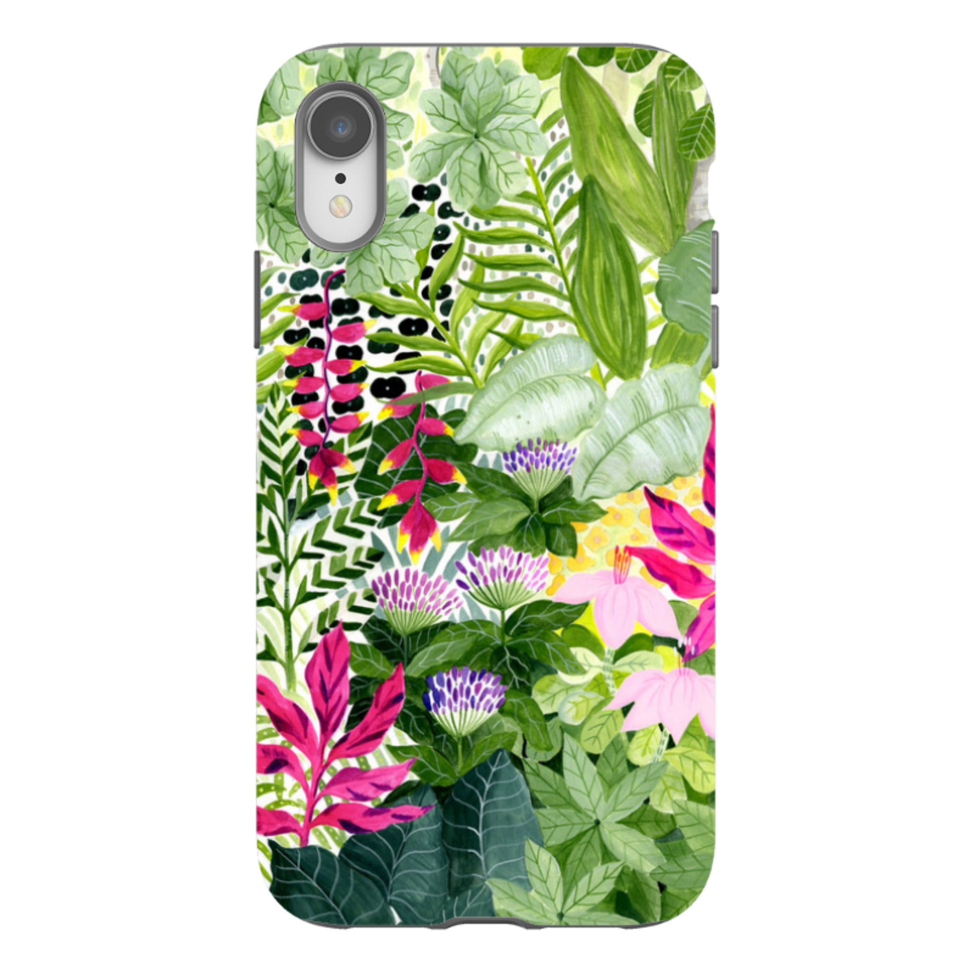 iPhone Tough Case - Pink Botanical By Bex Parkin