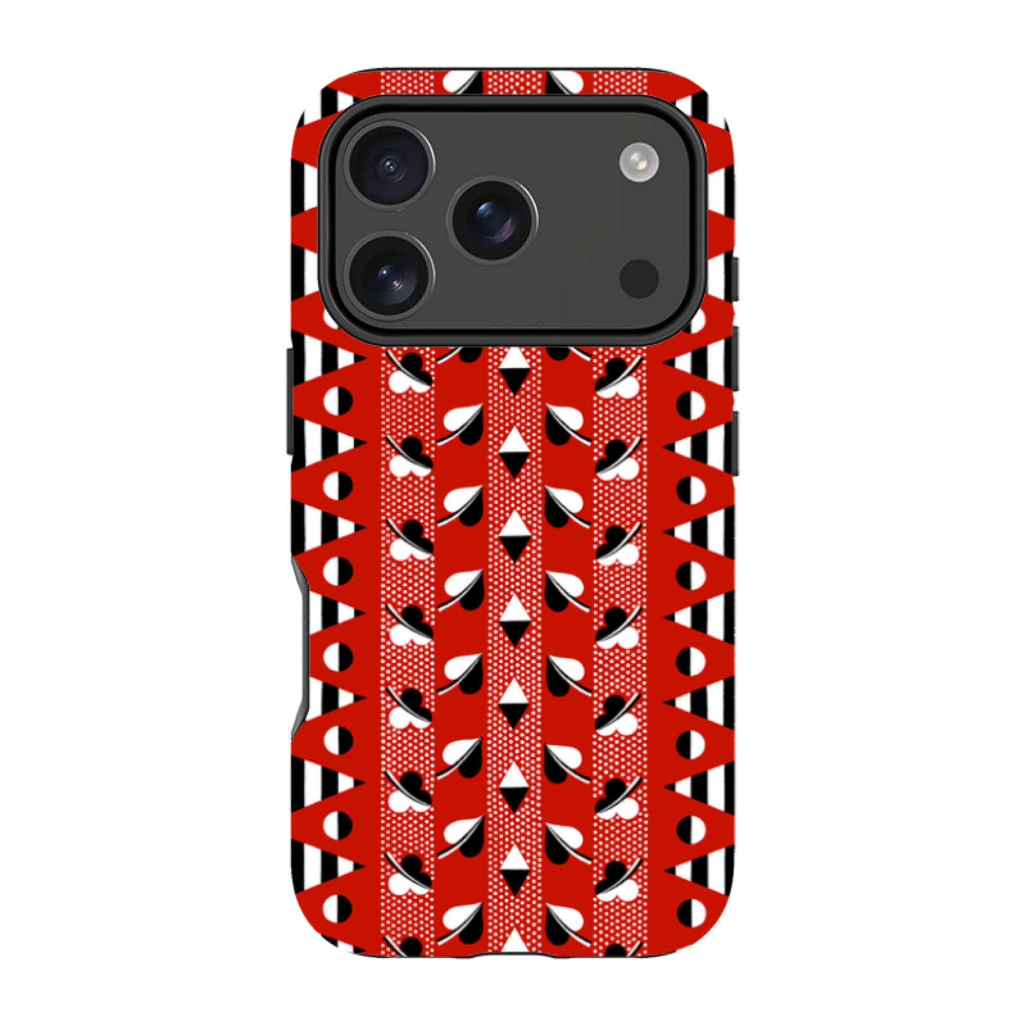 iPhone MagSafe Tough Case - Clubs & Hearts By Cressida Bell