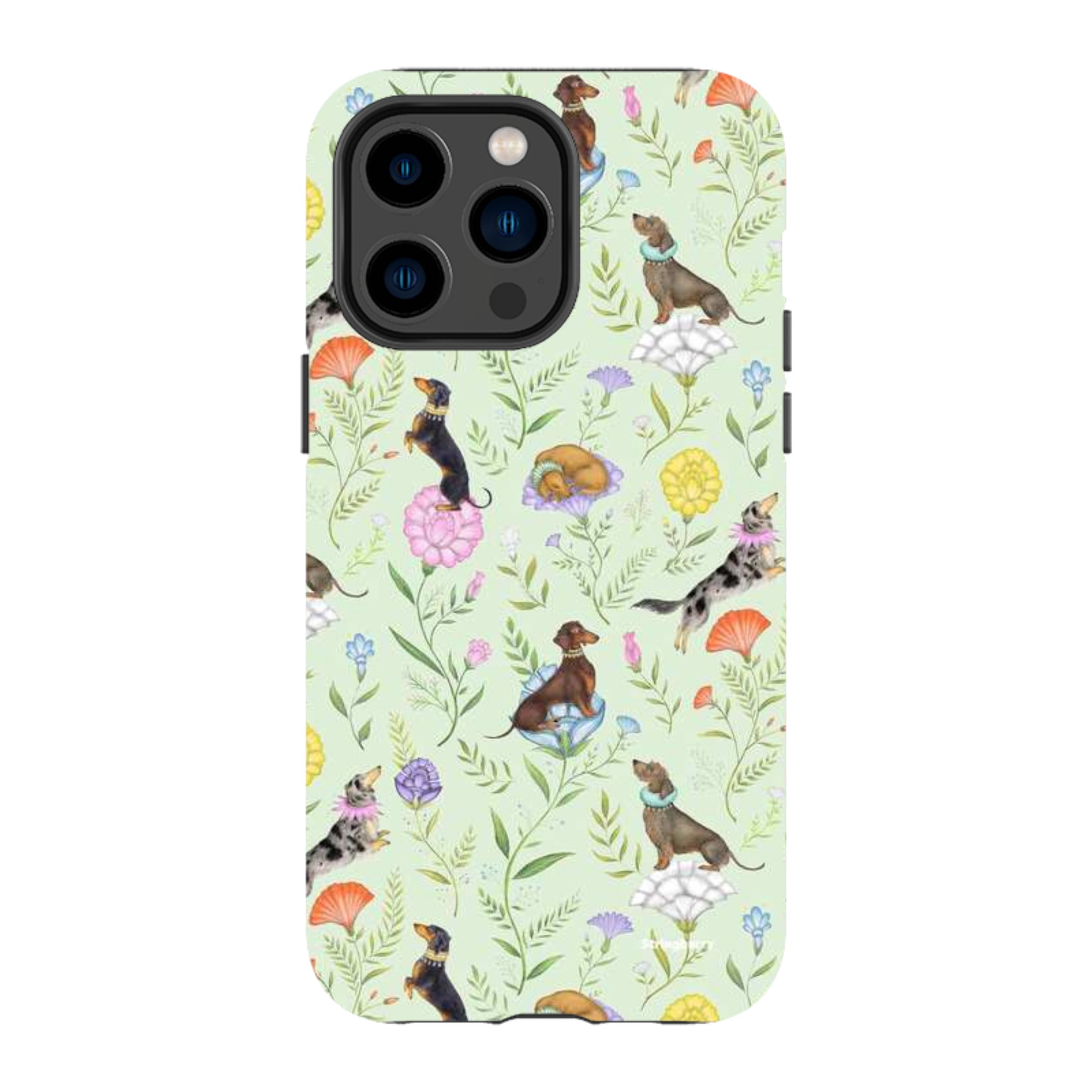 iPhone Tough Case - Doxy Day Afternoon Pistachio By Catherine Rowe