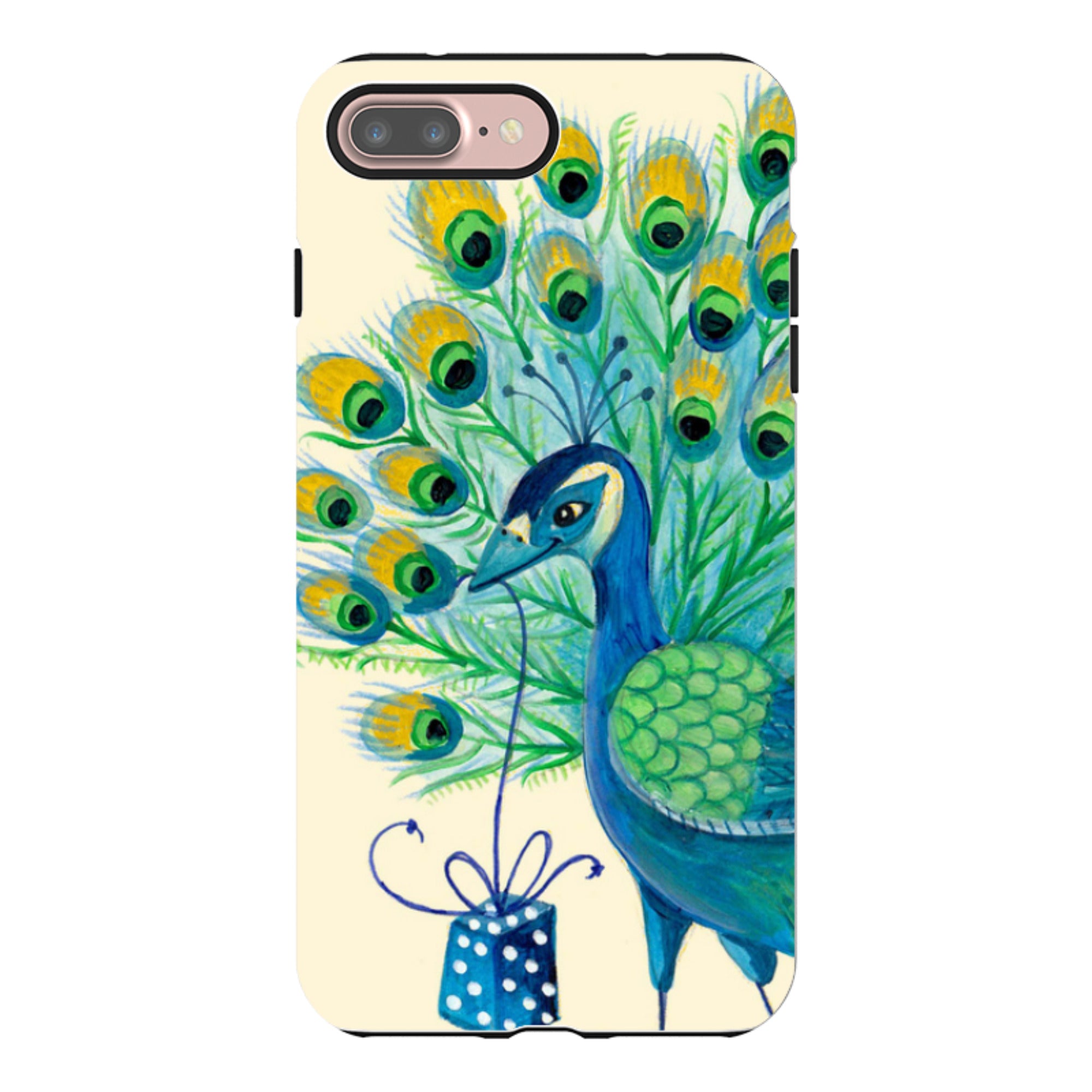 iPhone Tough Case - Peacock Present By Caroline Bonne Muller