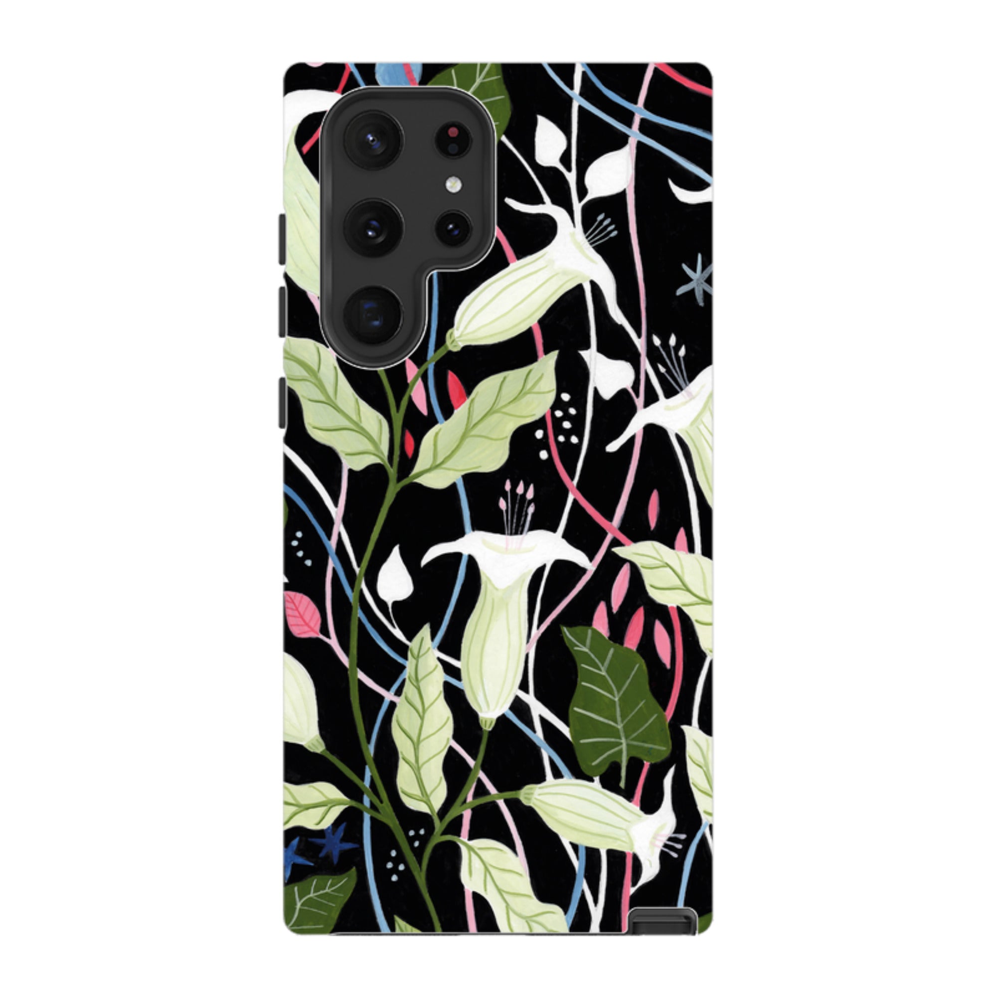 Samsung Tough Case - Trumpet Flowers By Bex Parkin