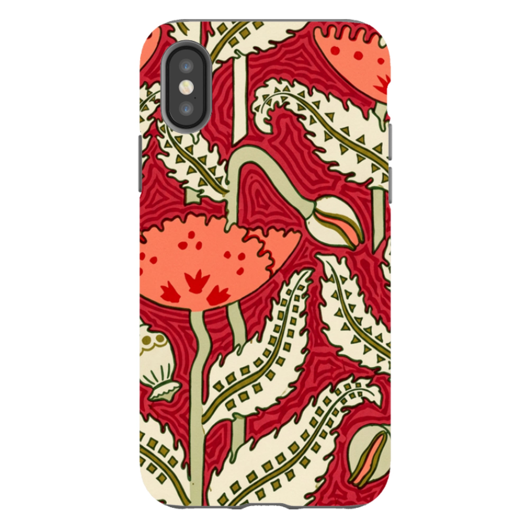 iPhone Tough Case - William Morris Red Floral