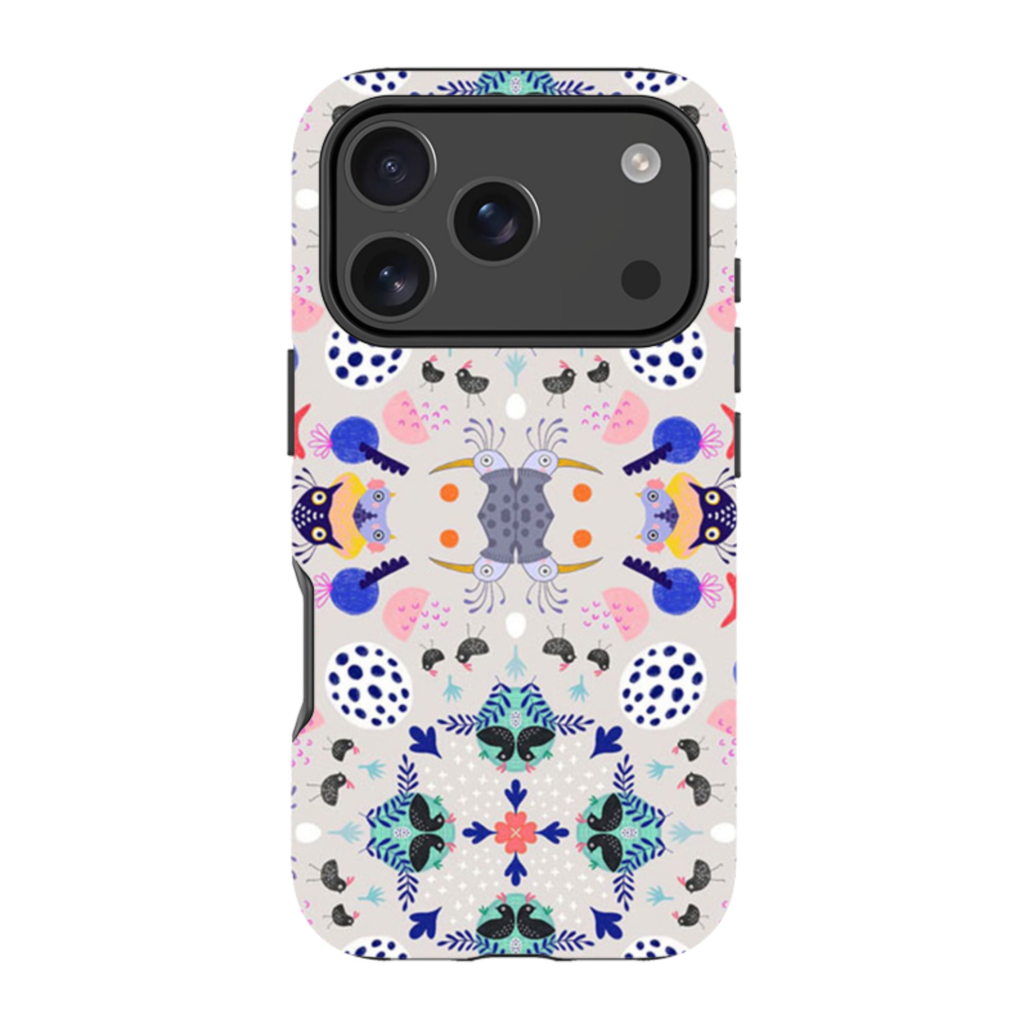 iPhone MagSafe Tough Case -  Crazy Bird Pattern By Mia Underwood