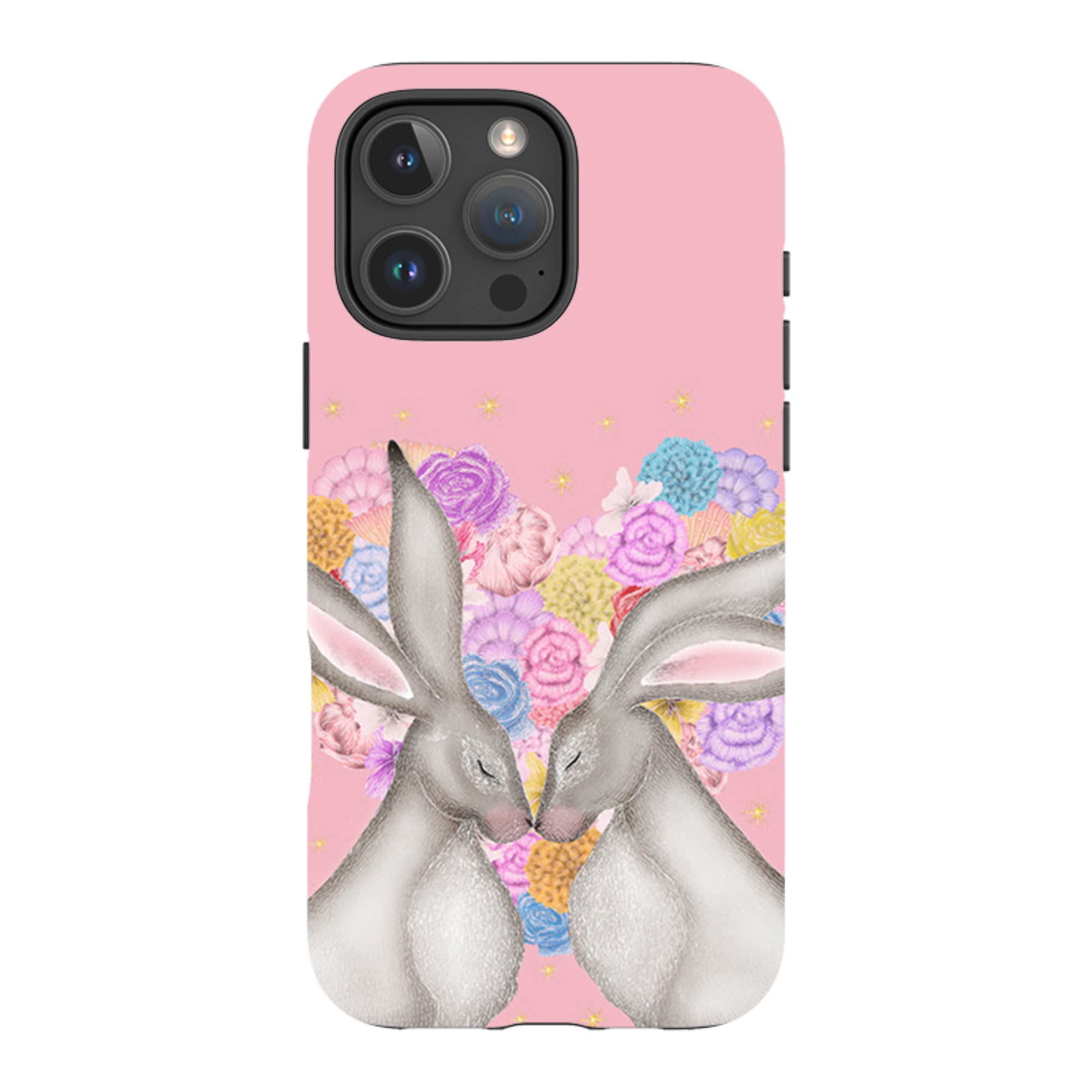 iPhone MagSafe Tough Case -  White Hares Rose Heart II By Catherine Rowe