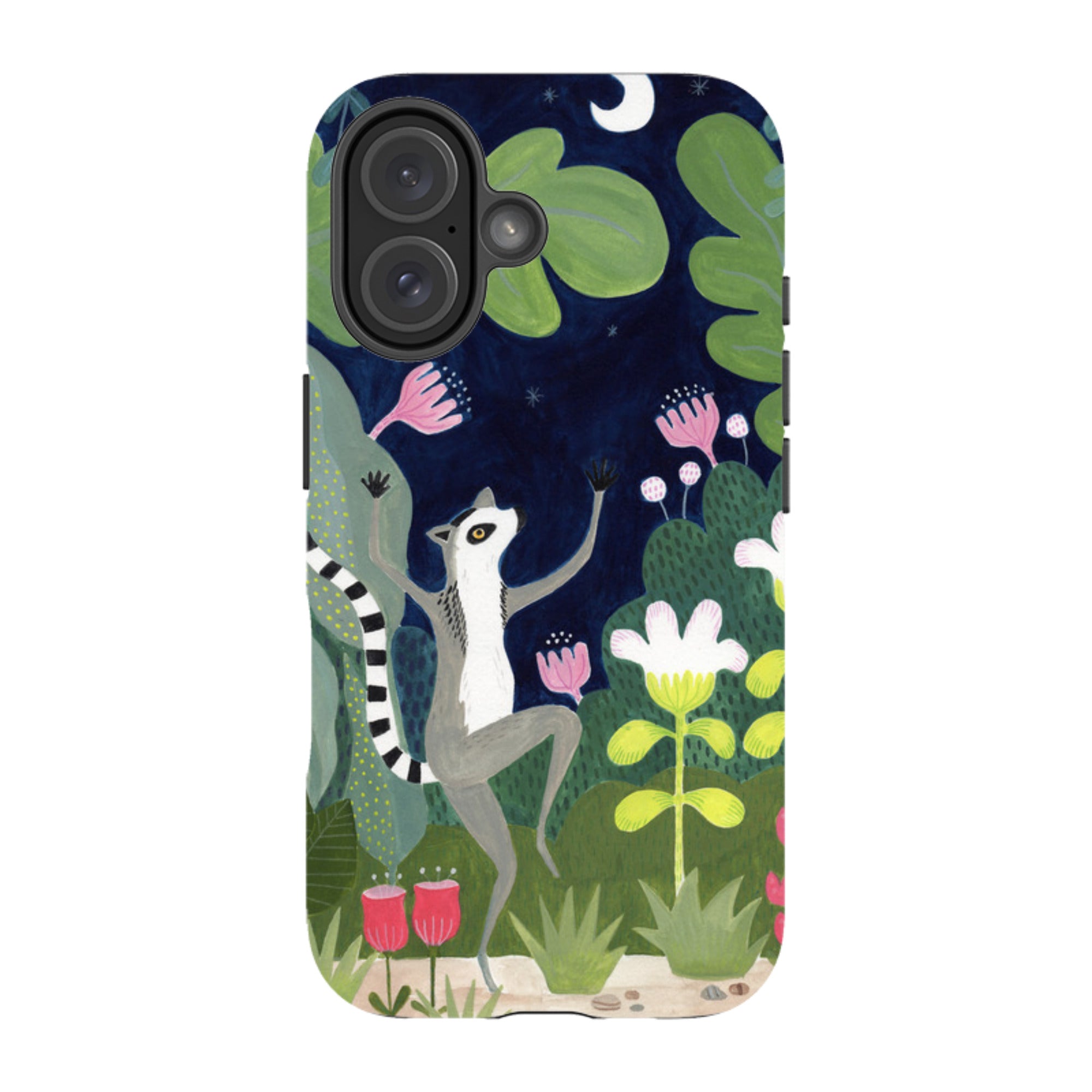 iPhone Tough Case - Dancing Lemur By Bex Parkin