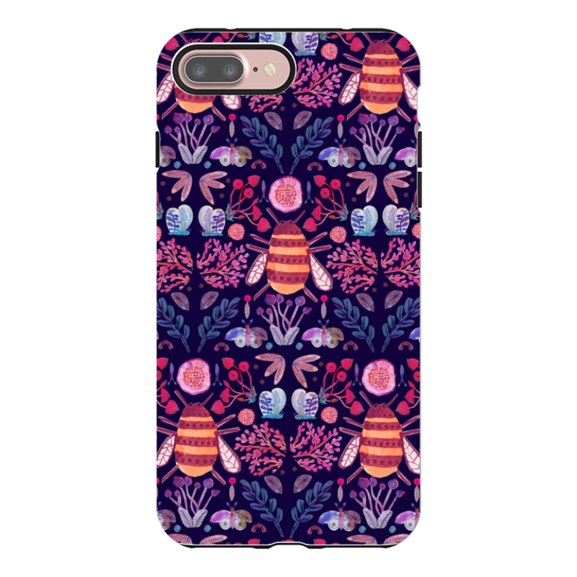 iPhone Tough Case - Botanics and Insects By Gabriela Larios