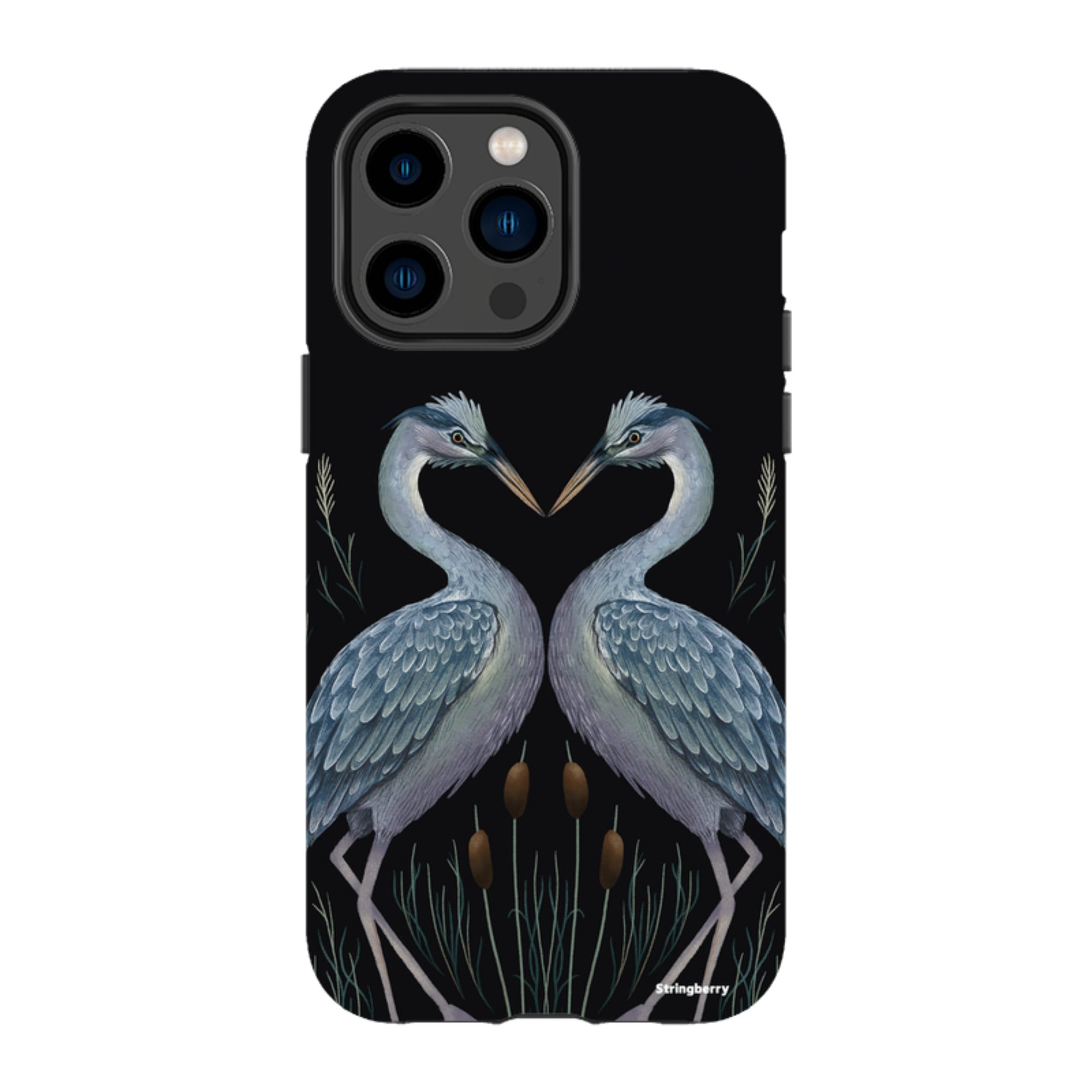 iPhone MagSafe Tough Case - Heron Pair By Anna Stead