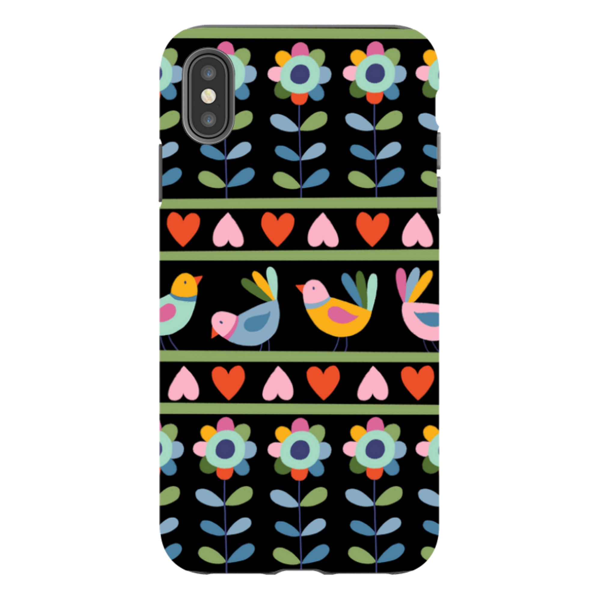 iPhone Tough Case - Folky Birds II By Suzy Taylor