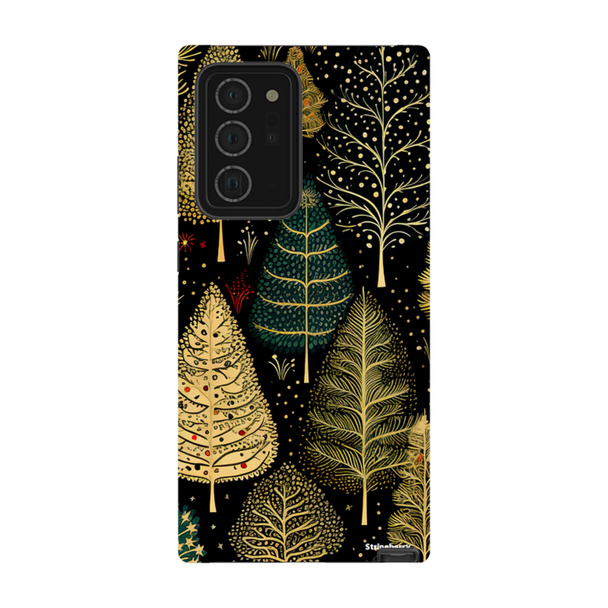 Samsung Tough Case -Golden Xmas Trees